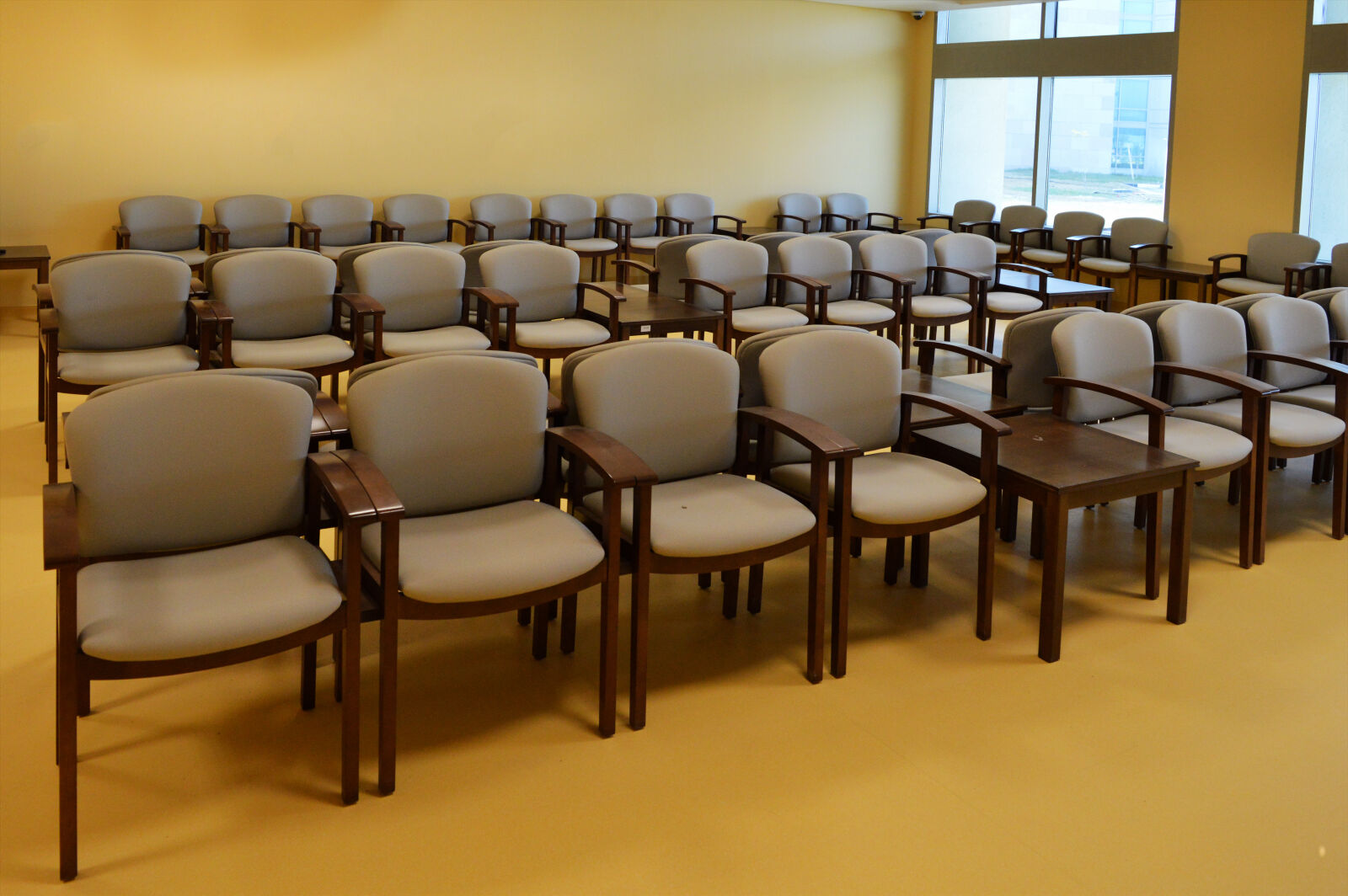 Nikon D3200 sample photo. Chairs, empty, chairs, office photography