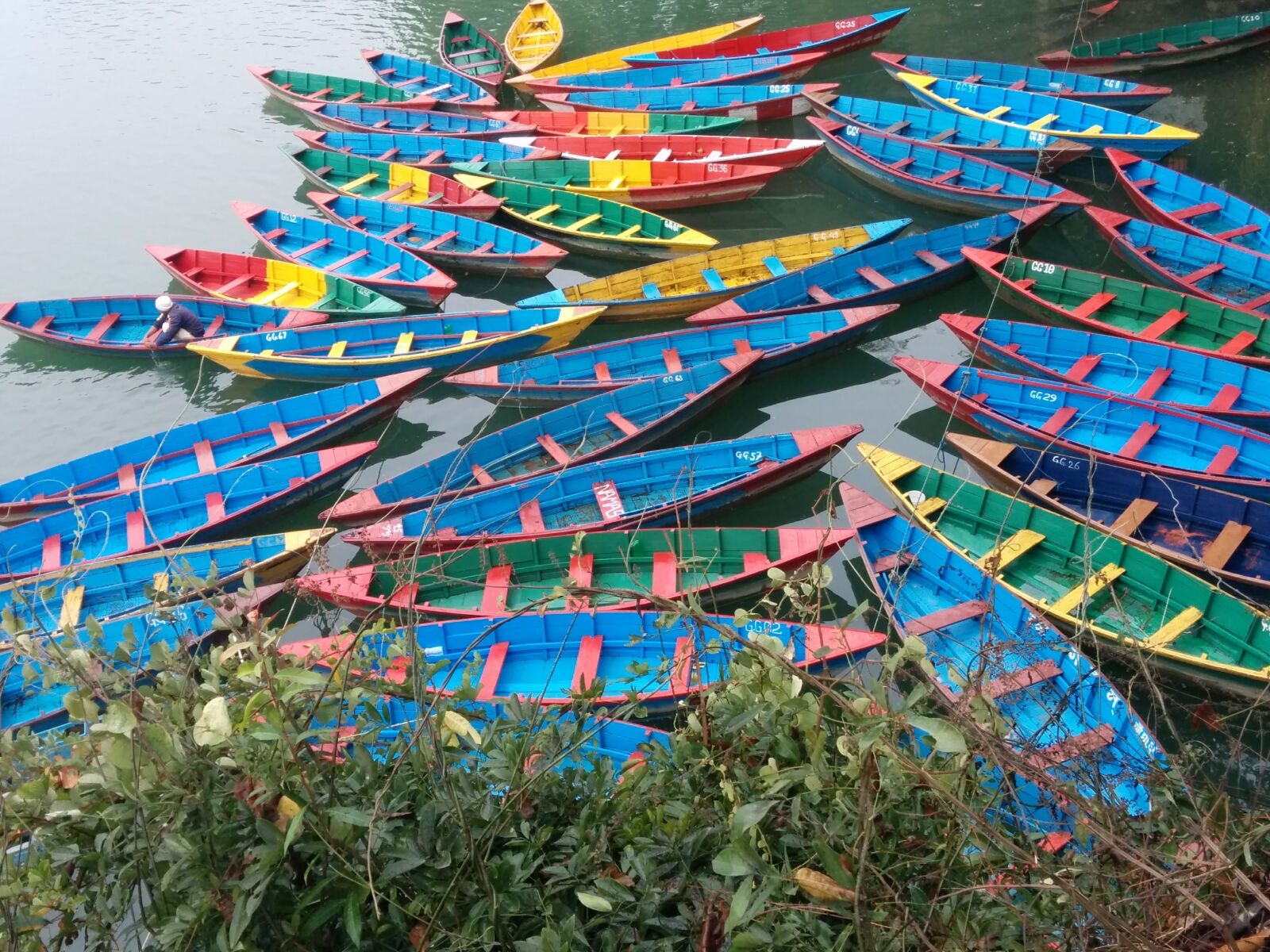 LG Nexus 5 sample photo. Nepal, pokhara, boat photography