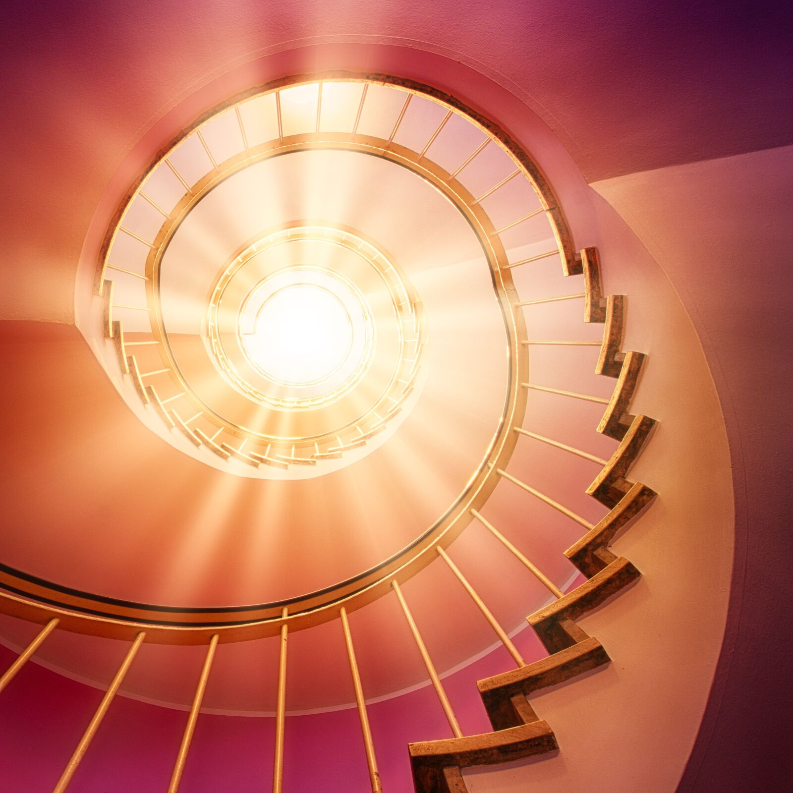 Sony a7 sample photo. Spiral staircase, light, spiral photography