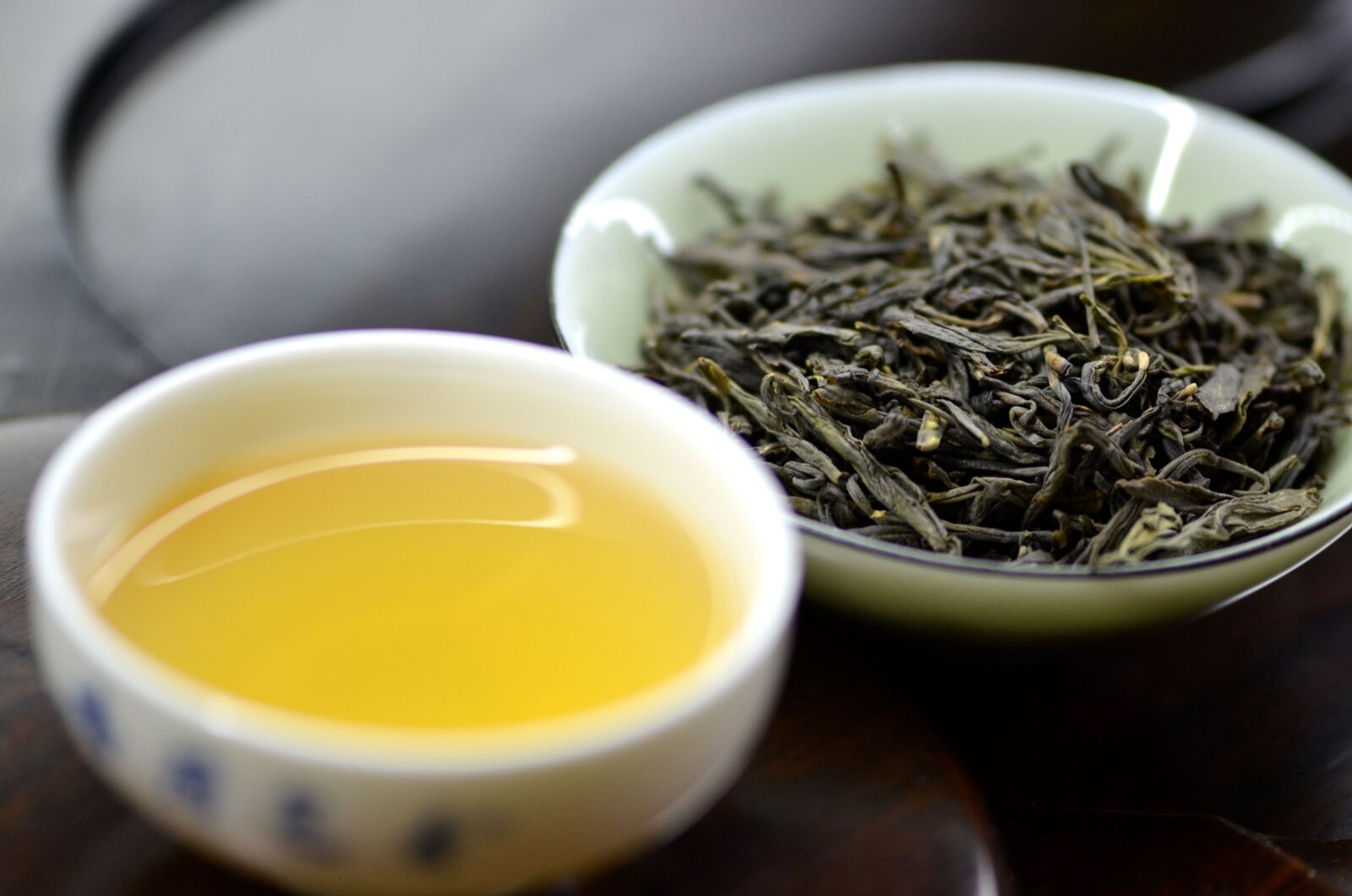 Nikon D5100 sample photo. Yellow tea, cup, tea photography