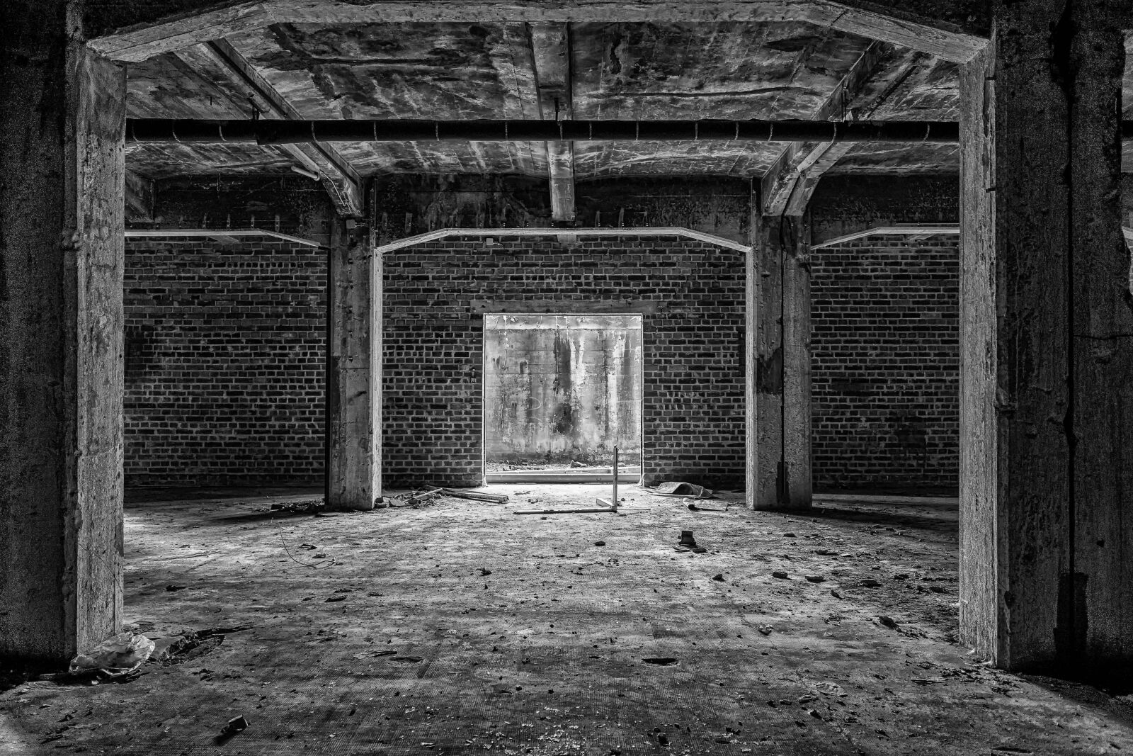 Nikon D3300 sample photo. Building, monochrome, architecture, brick photography