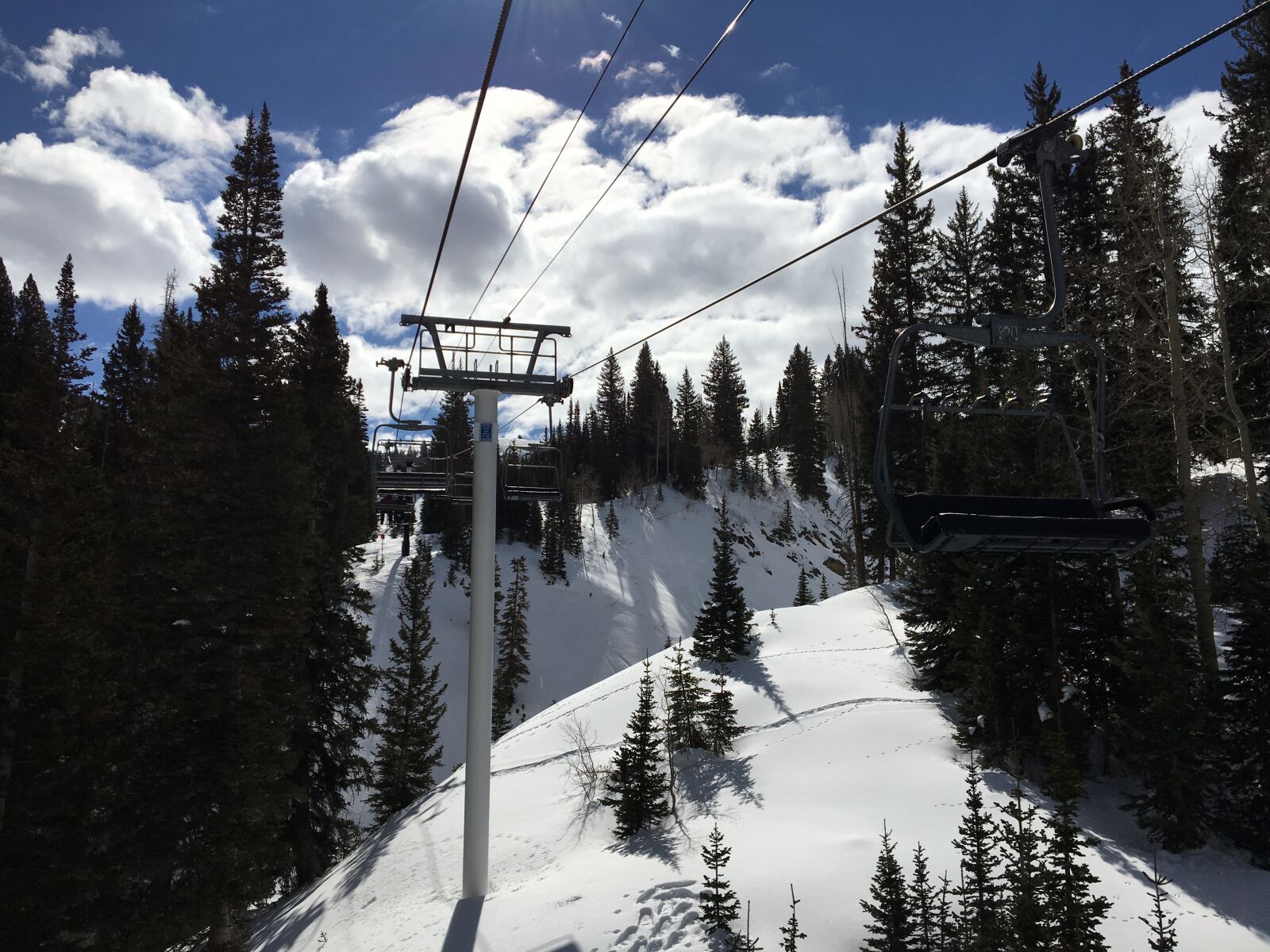 Apple iPhone 6s sample photo. Ski lift, skiing, mountains photography
