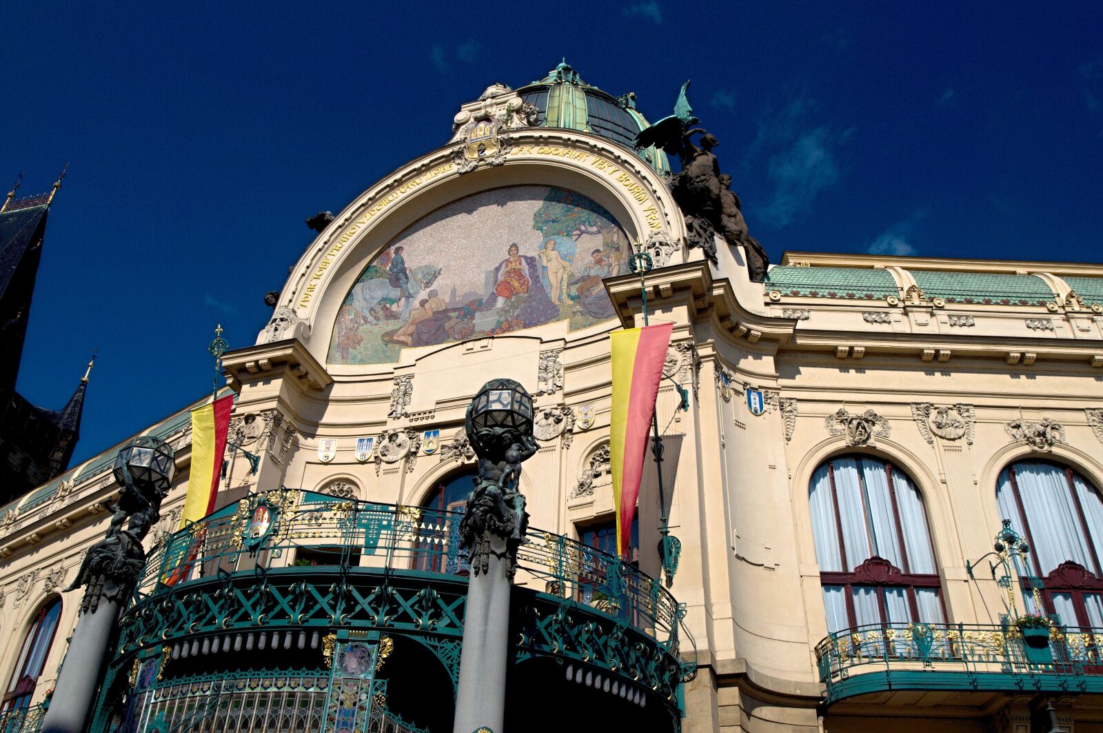 Nikon D90 sample photo. Municipal house, prague, republic photography