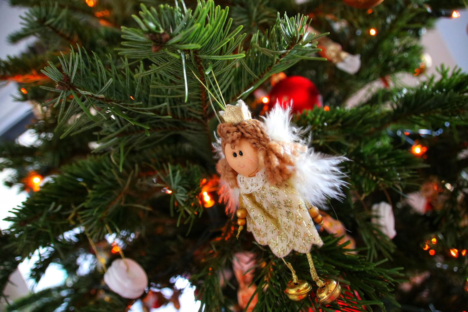 Canon EOS 750D (EOS Rebel T6i / EOS Kiss X8i) sample photo. Christmas, angel, tree photography