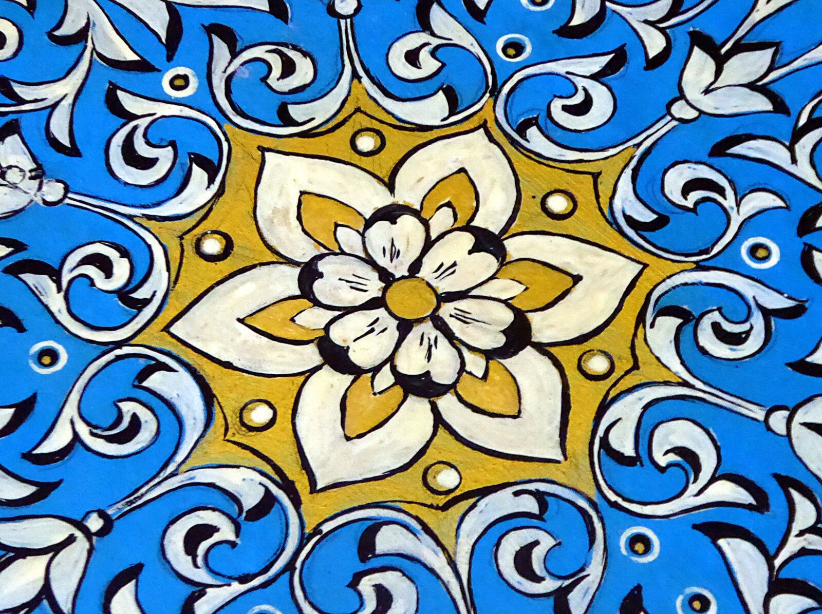 Panasonic Lumix DMC-ZS50 (Lumix DMC-TZ70) sample photo. Mosaic, uzbekistan, blue photography