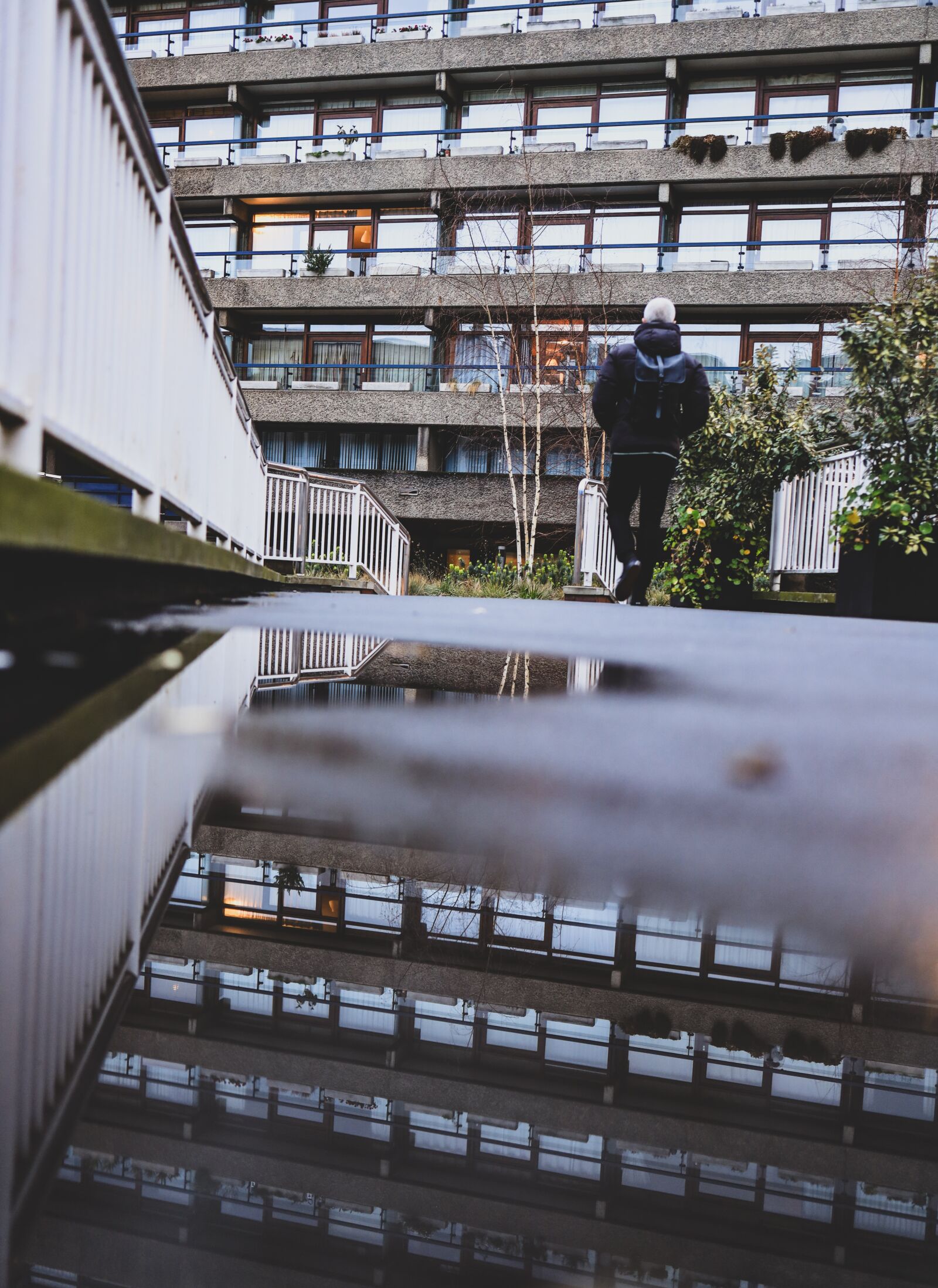 Canon RF 35mm F1.8 IS STM Macro sample photo. Reflection, london, barbican photography