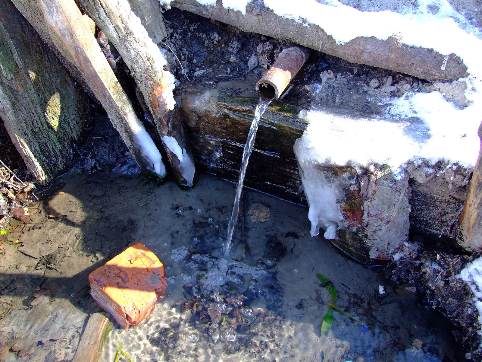 Fujifilm FinePix S6500fd sample photo. Brook, creek, snow, stream photography