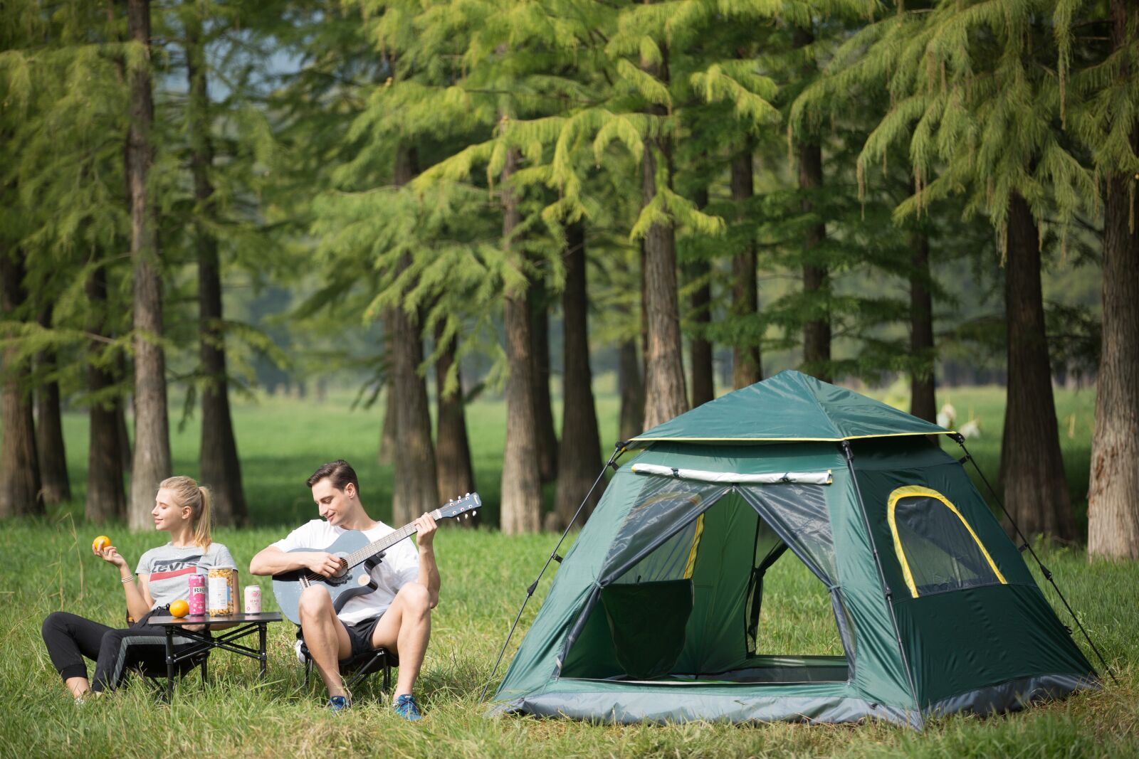 Canon EOS 5D Mark III sample photo. Tent, tree, man photography