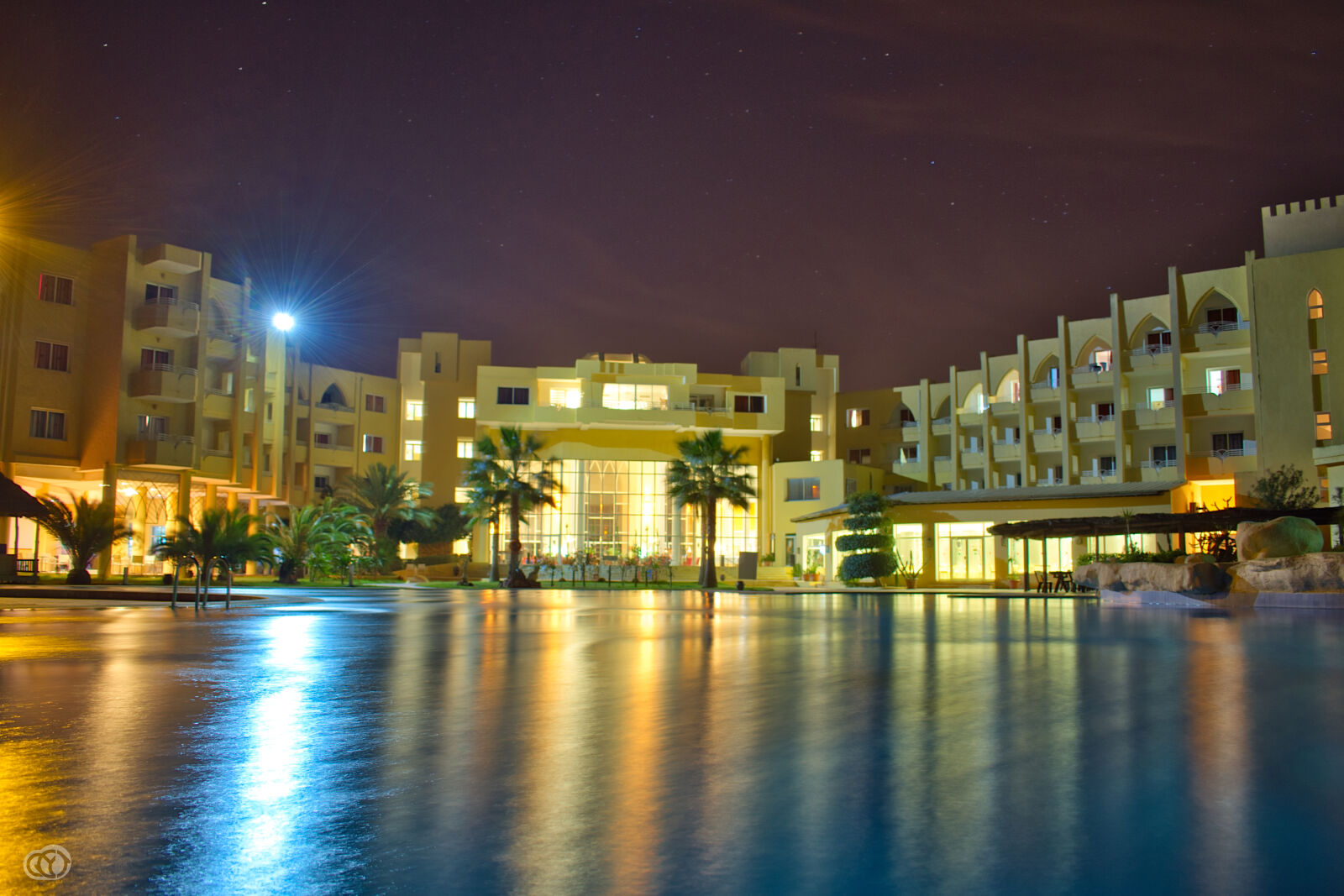 Nikon D5500 sample photo. Epicure, hotel, monastir, night photography