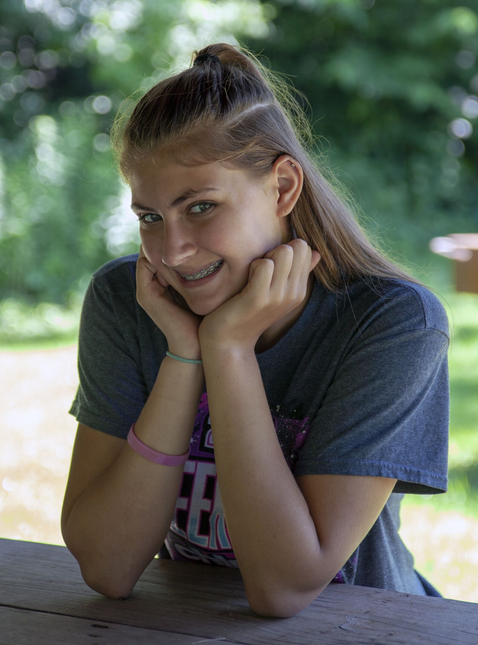 Canon EOS 5D Mark II sample photo. Teen, girl, braces photography