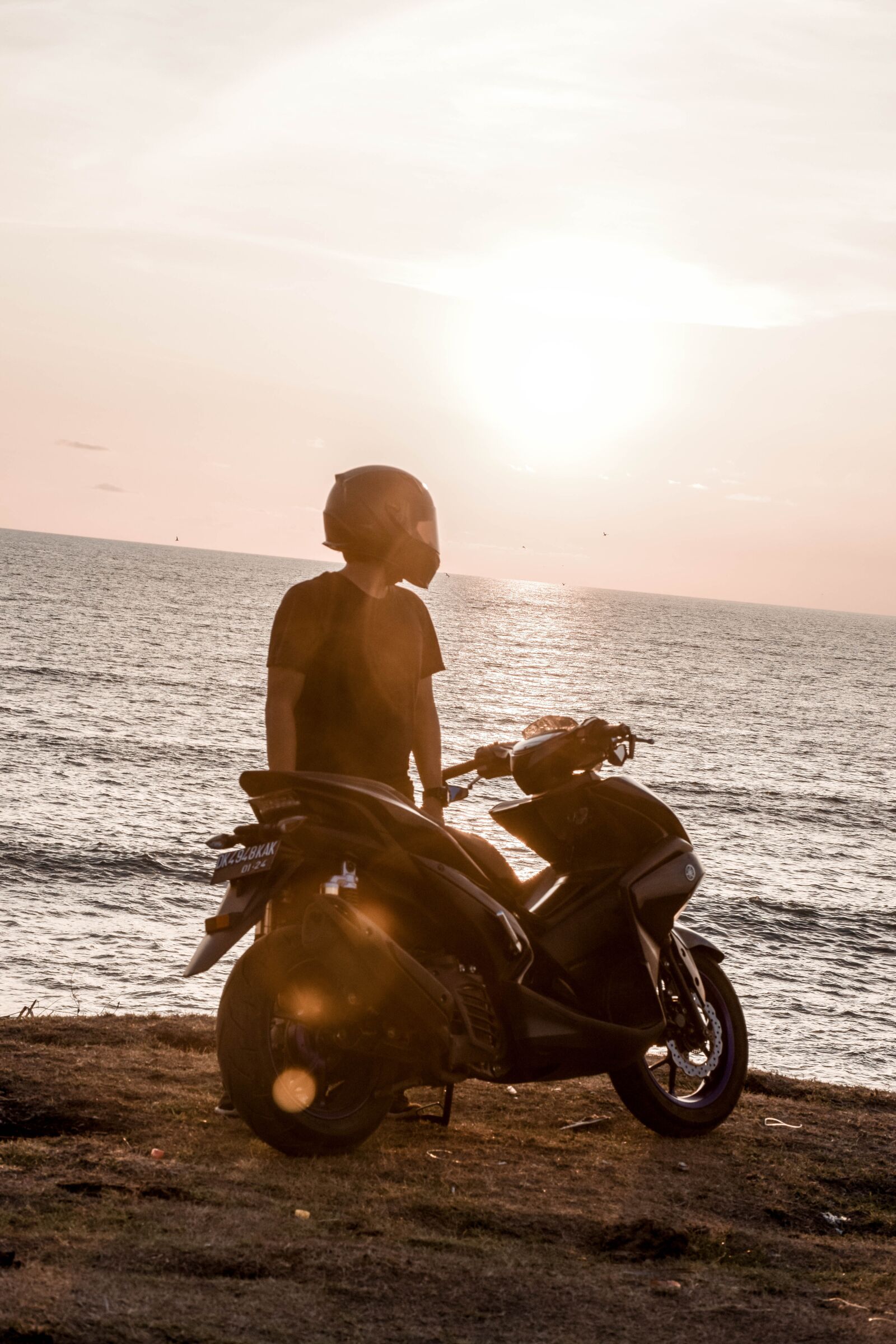 Nikon D5300 sample photo. Biker, ocean, outdoors photography