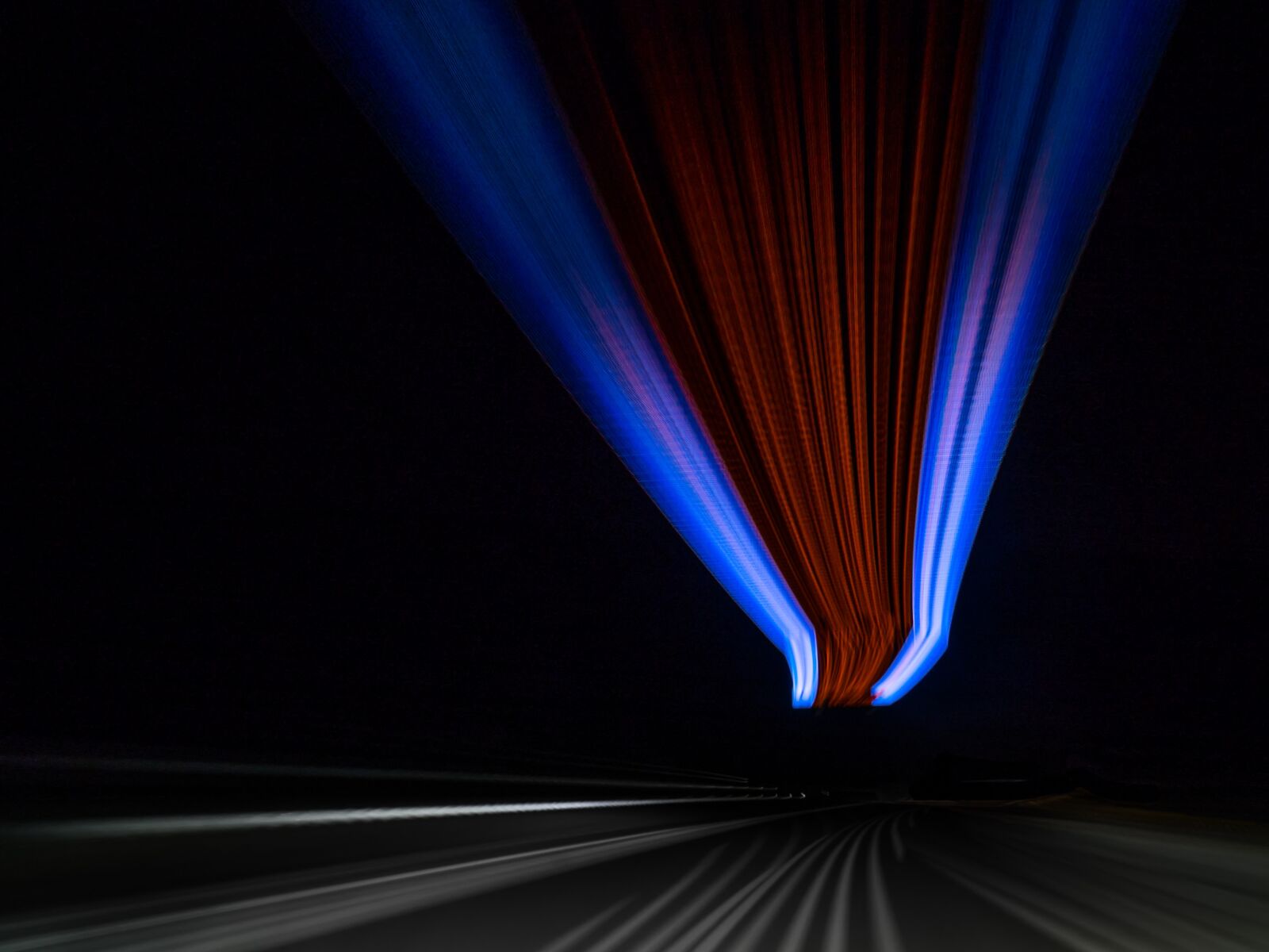 Olympus OM-D E-M5 II sample photo. Night, road, bright photography