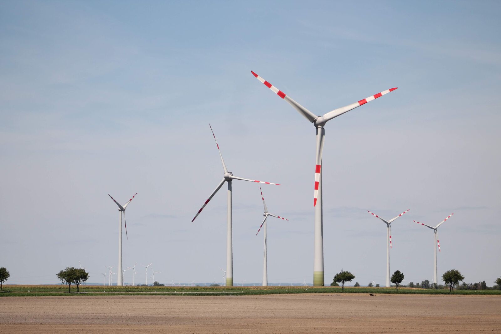Canon EF75-300mm f/4-5.6 sample photo. Windmill, field, landscape photography