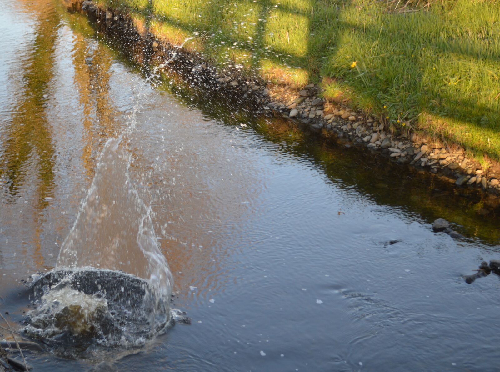 Nikon D3200 sample photo. Water, spatter, stone photography