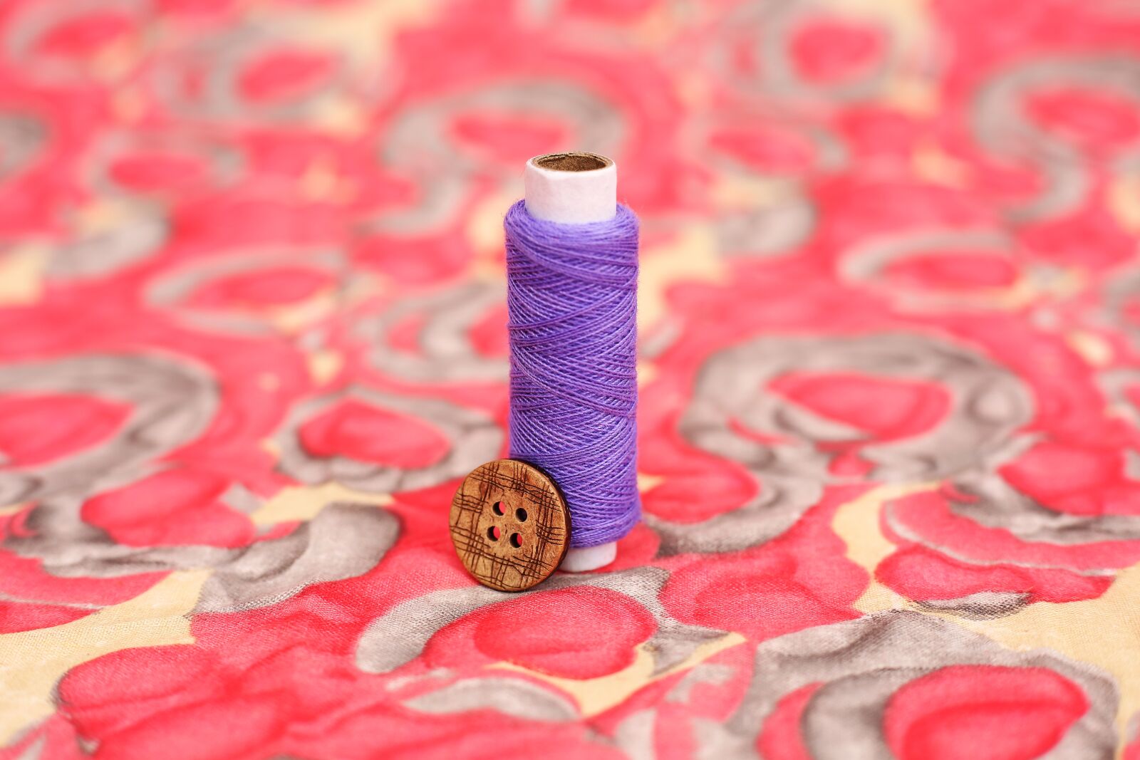 Canon EF 50mm F1.8 STM sample photo. Thread, embroidery, sewing photography
