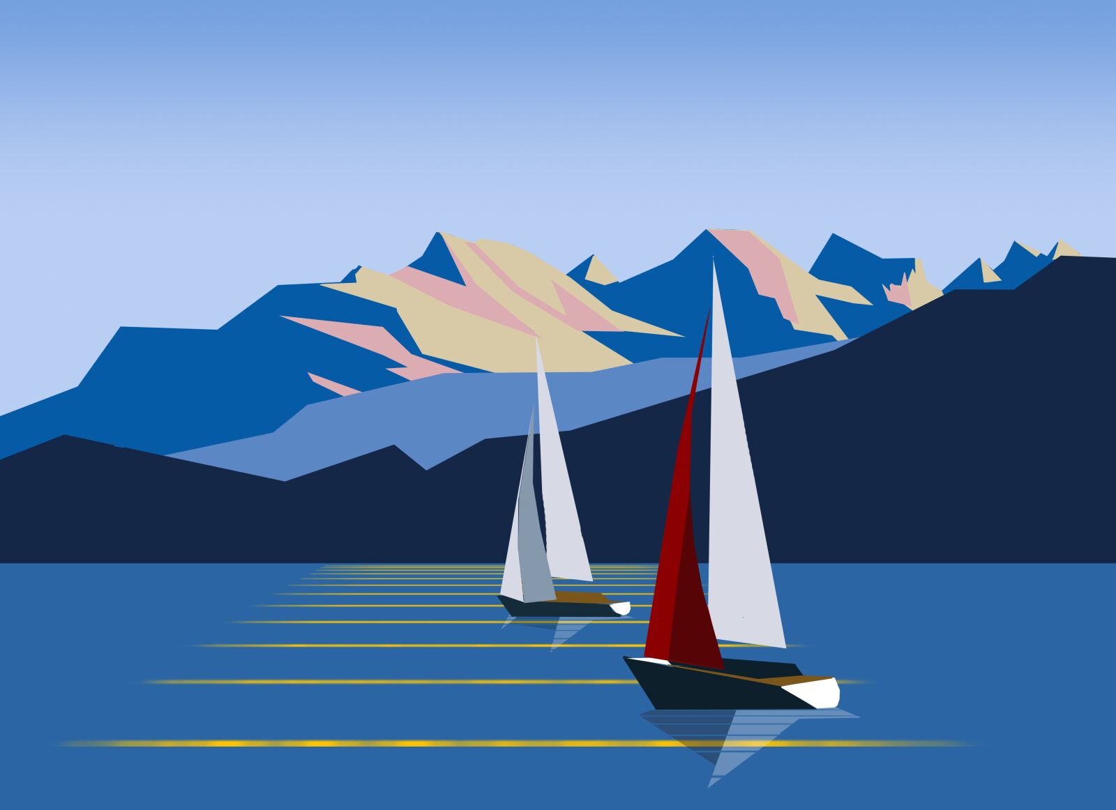 Canon EOS 5D sample photo. Mountains, sailing boats, norway photography