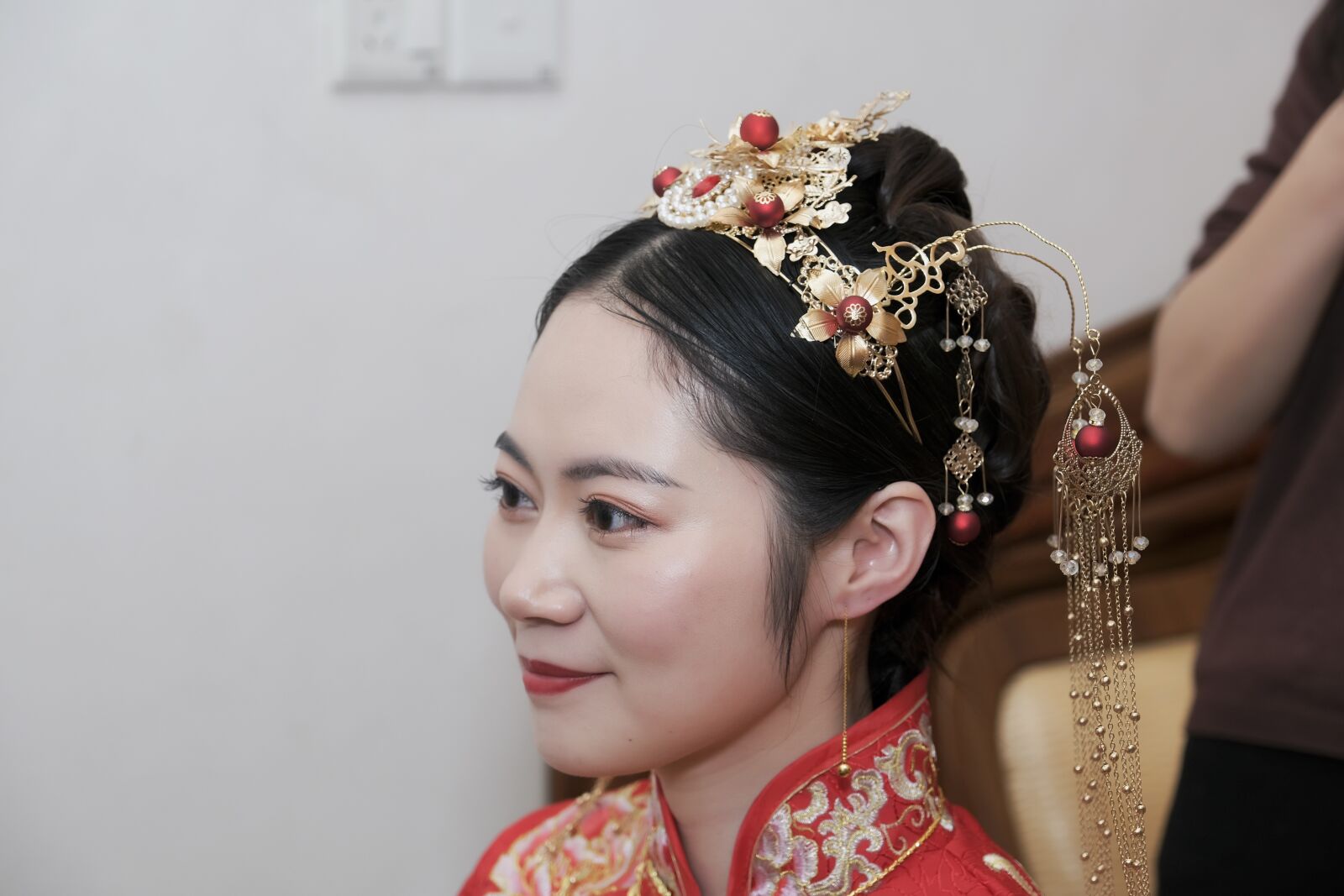 Fujifilm X-T3 sample photo. Asian bride, portrait, makeup photography