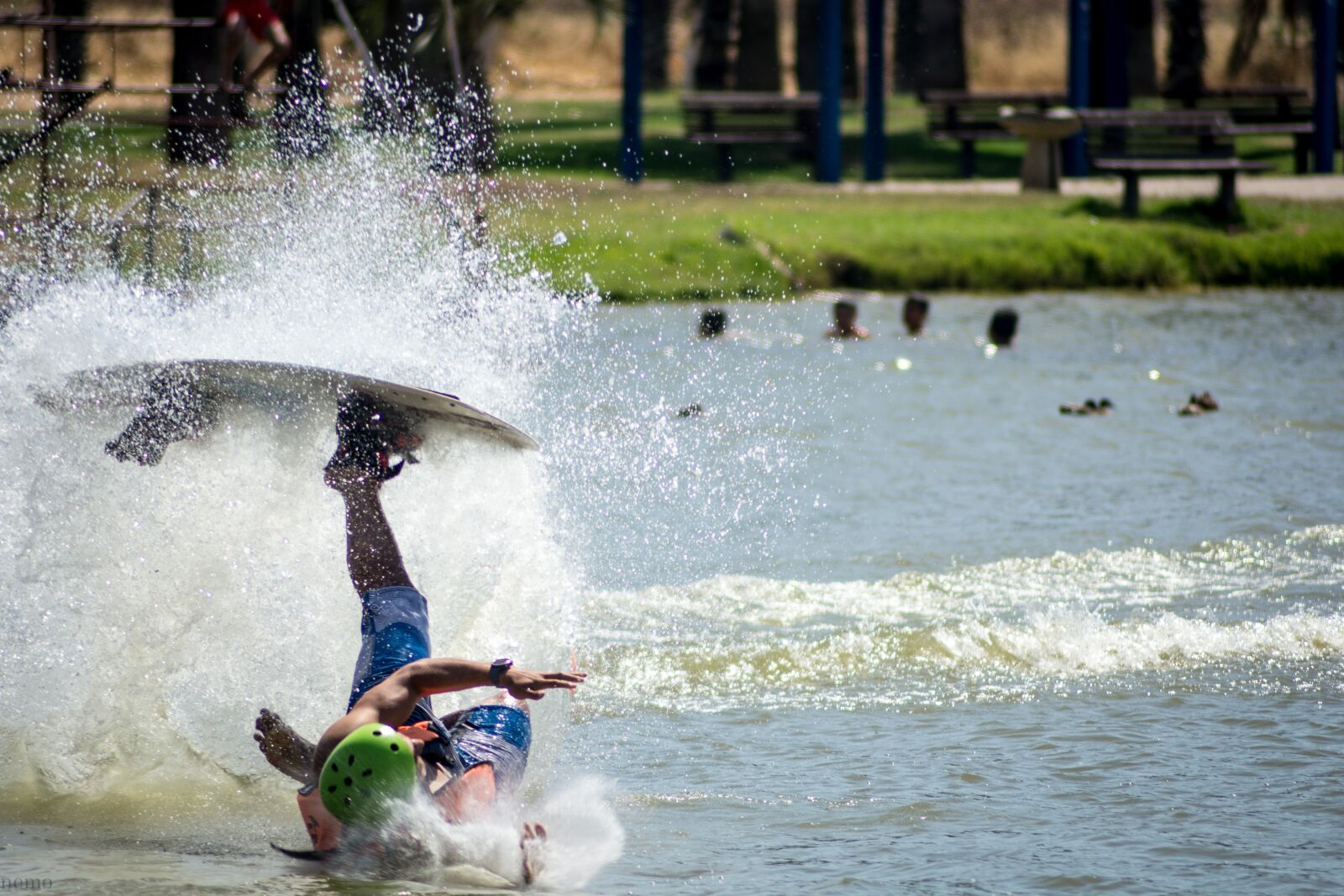 Nikon D7100 sample photo. Fail, water, wake-board photography