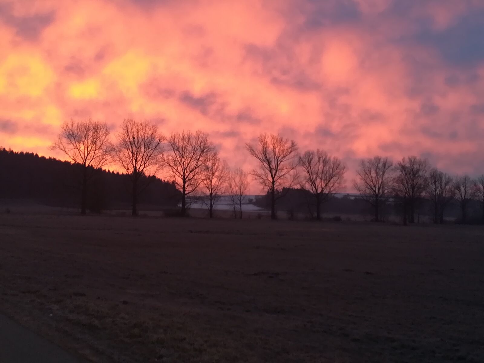 HUAWEI P10 lite sample photo. Morgenrot, afterglow, sunrise photography