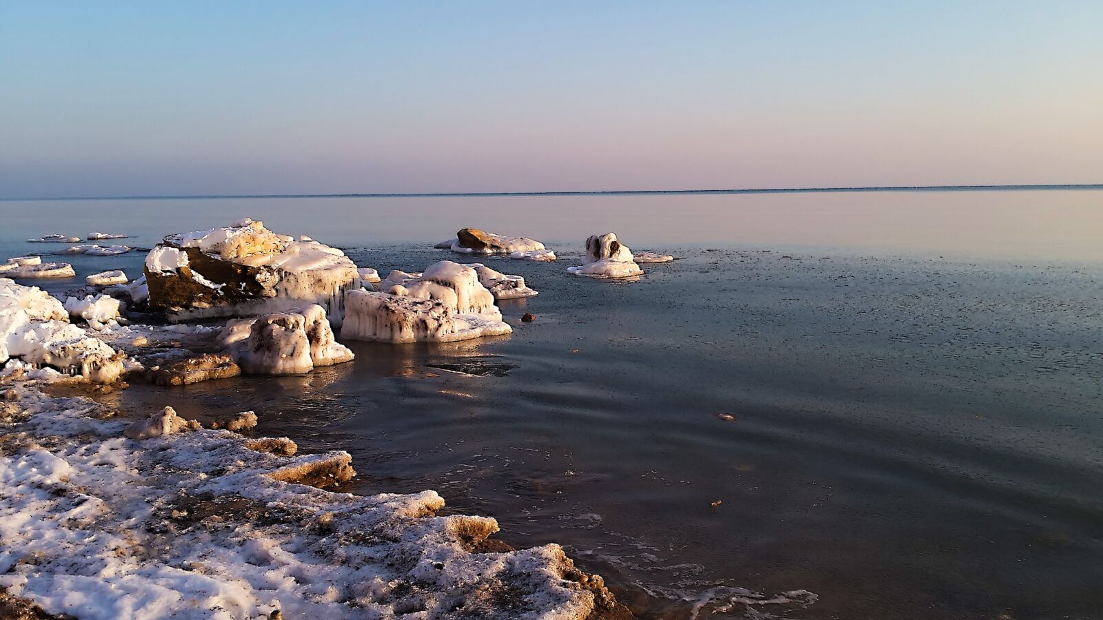 Samsung Galaxy S4 sample photo. Sea, ice, calm photography