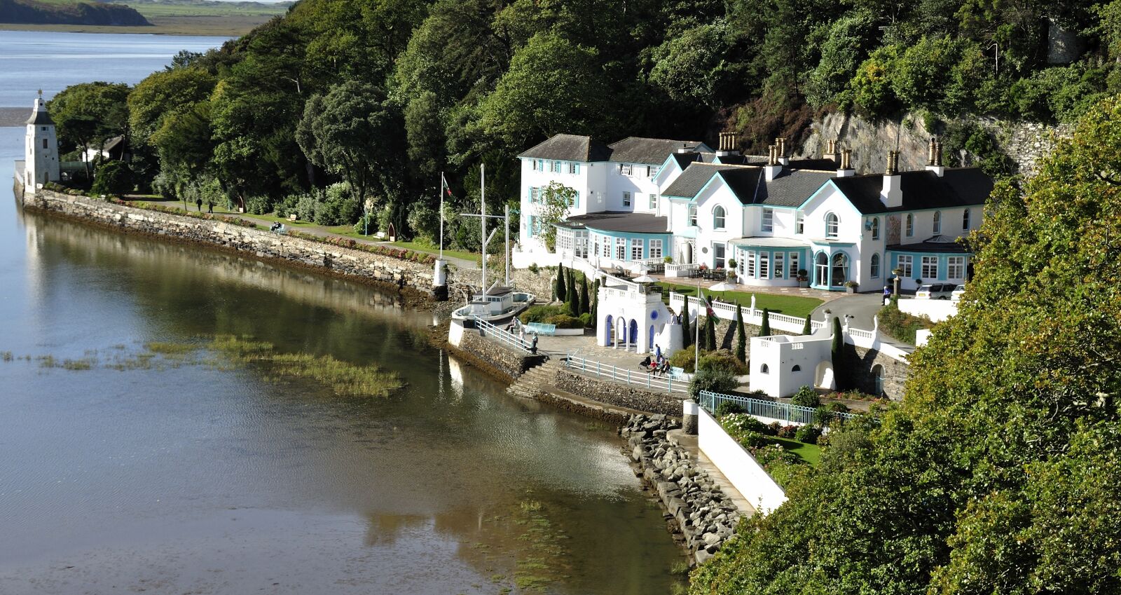Nikon D90 sample photo. Portmerion, wales, harbour photography