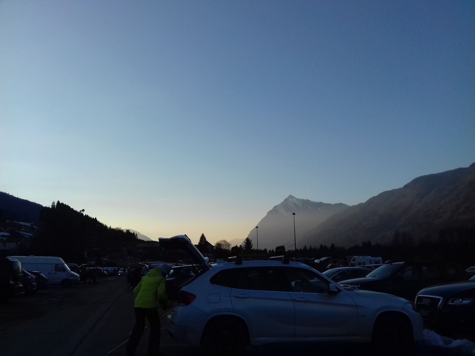 Samsung Galaxy Grand Prime sample photo. Clear, sky, mountain, sunset photography