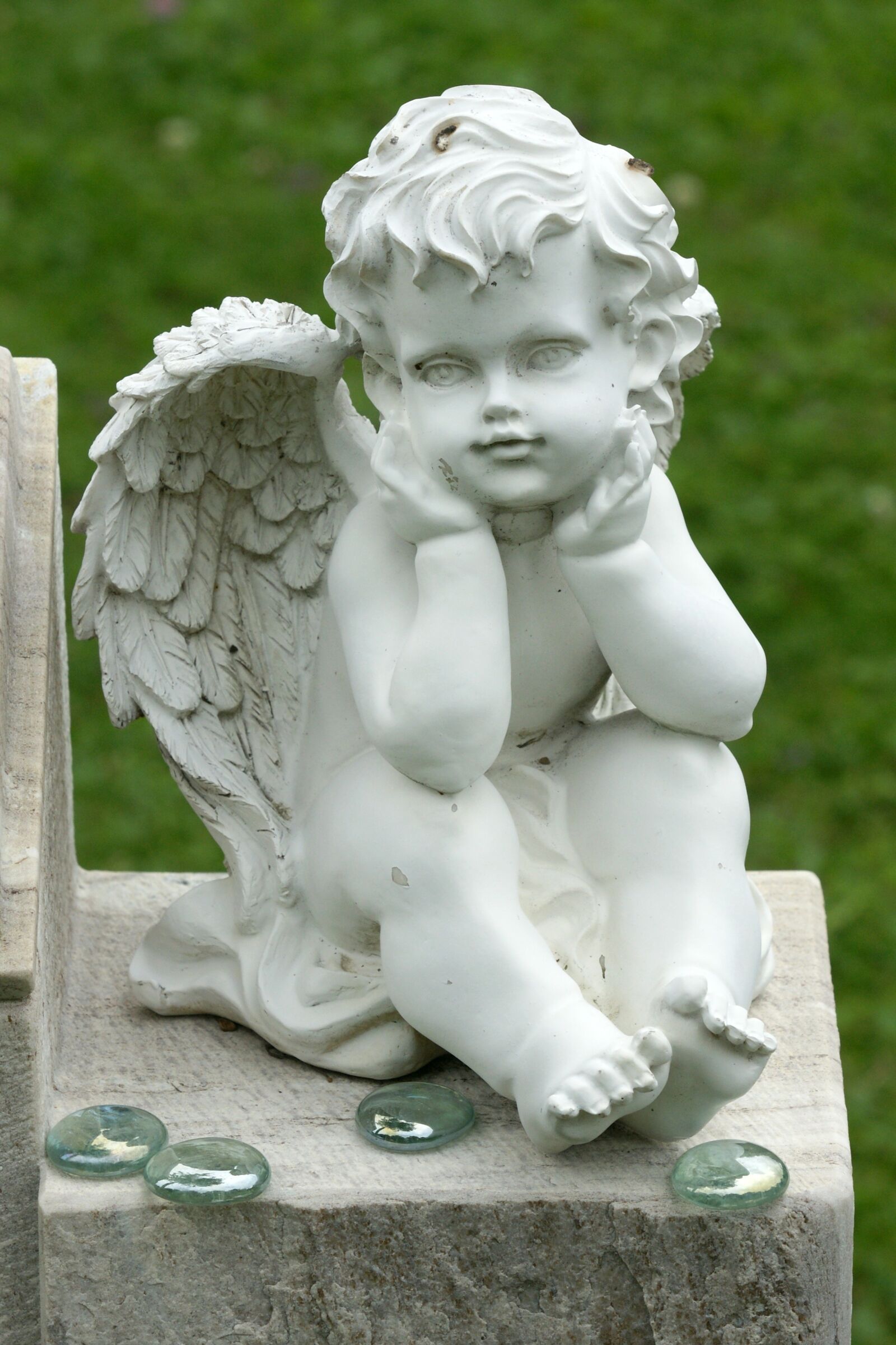 Sony Alpha DSLR-A700 sample photo. Angel, contemplative, figure photography