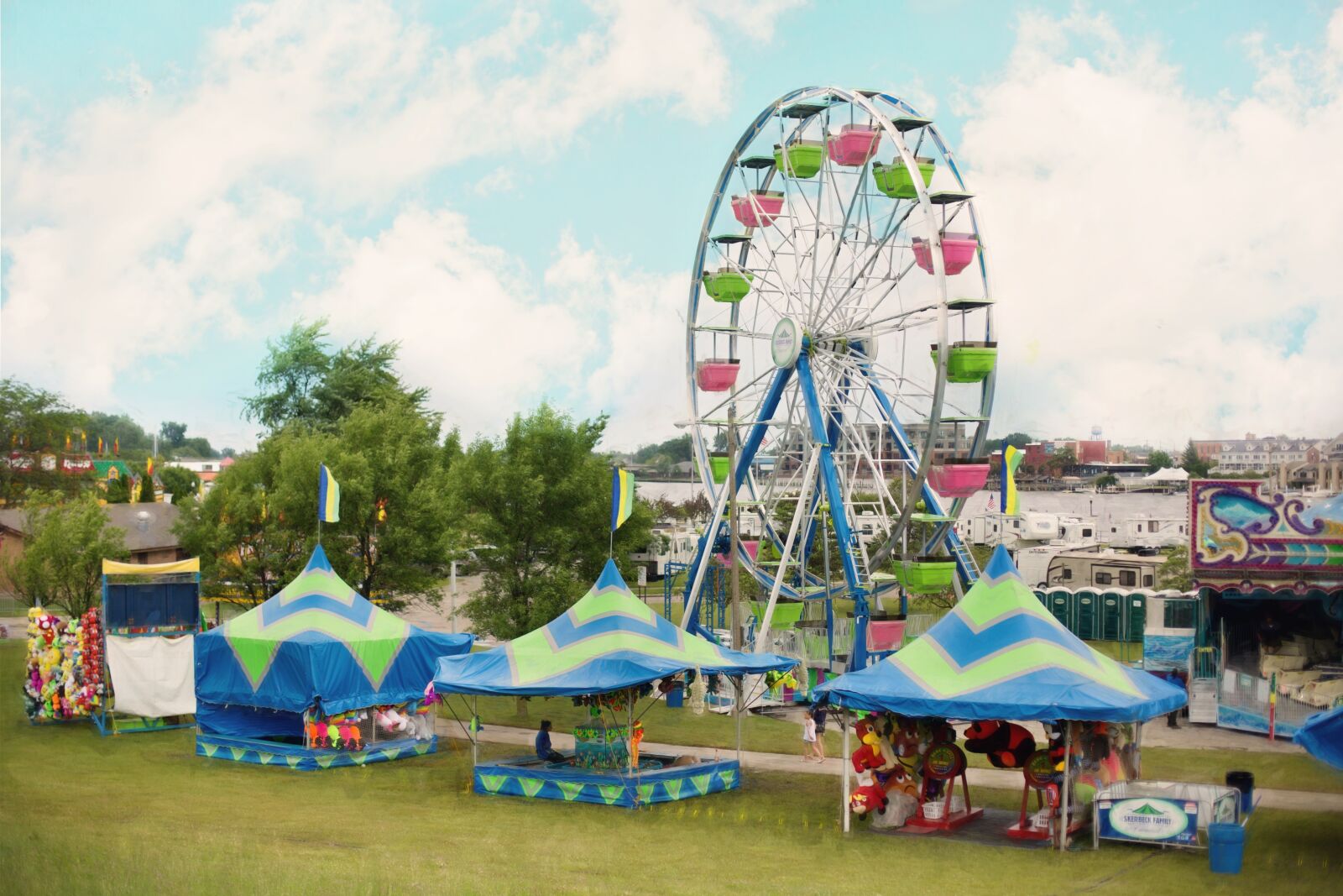 Canon EF 50mm F1.4 USM sample photo. Carnival, summer, ferris wheel photography