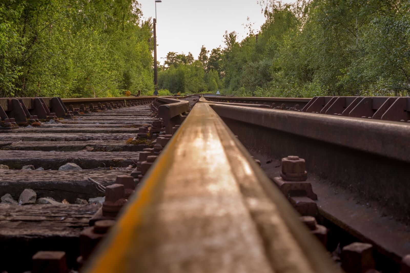 Canon EOS 6D + Canon EF 50mm F1.4 USM sample photo. Railroad, tracks, horizon photography