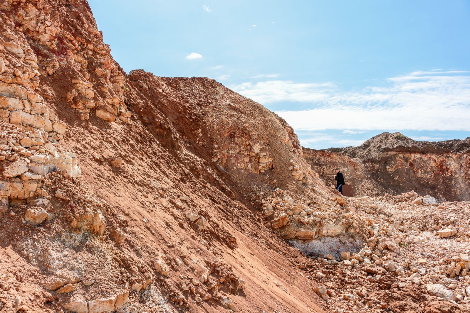 Canon EOS 100D (EOS Rebel SL1 / EOS Kiss X7) sample photo. Limestone, quarry, extraction photography