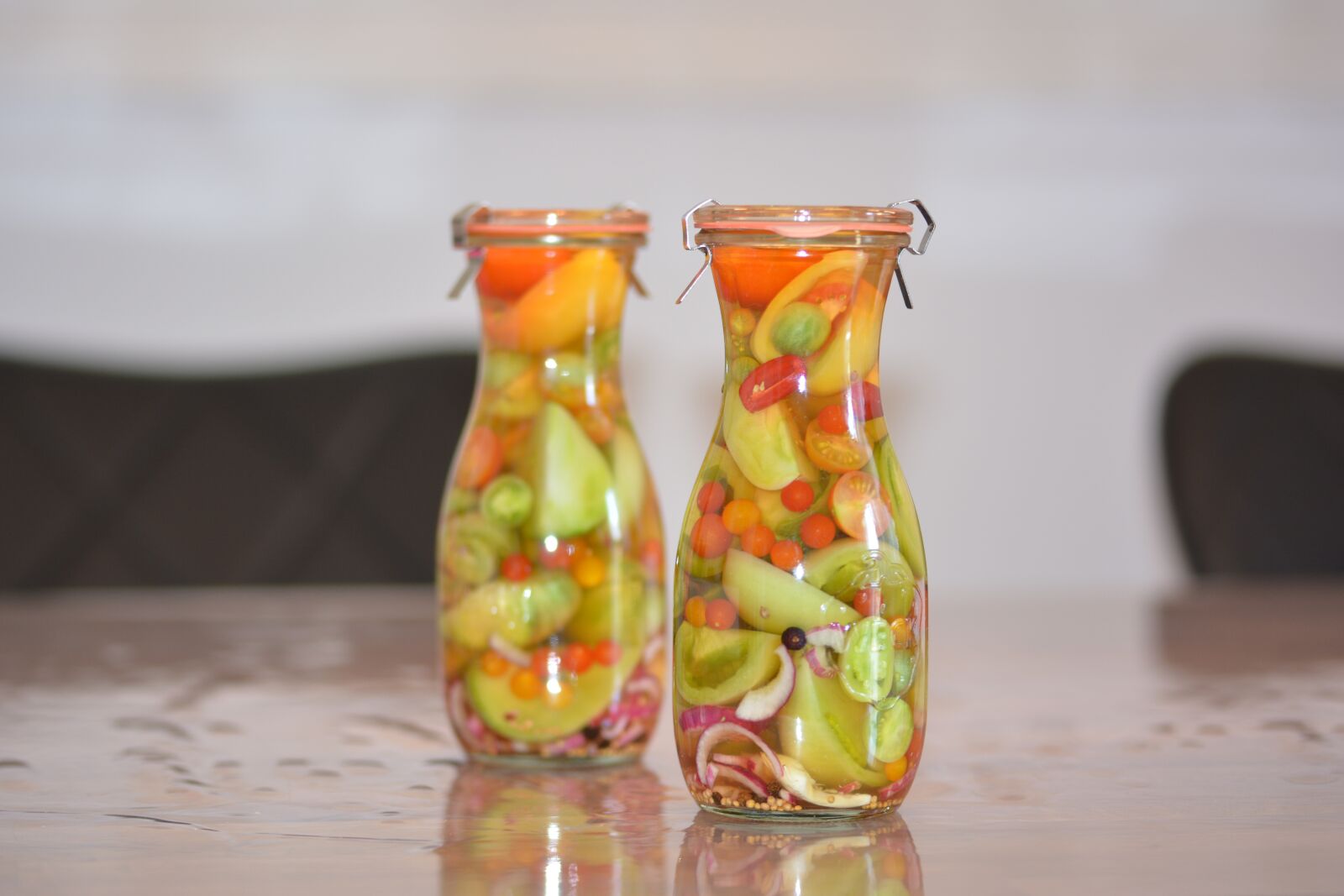 Nikon D5200 sample photo. Pickled tomatoes, tomatoes, food photography