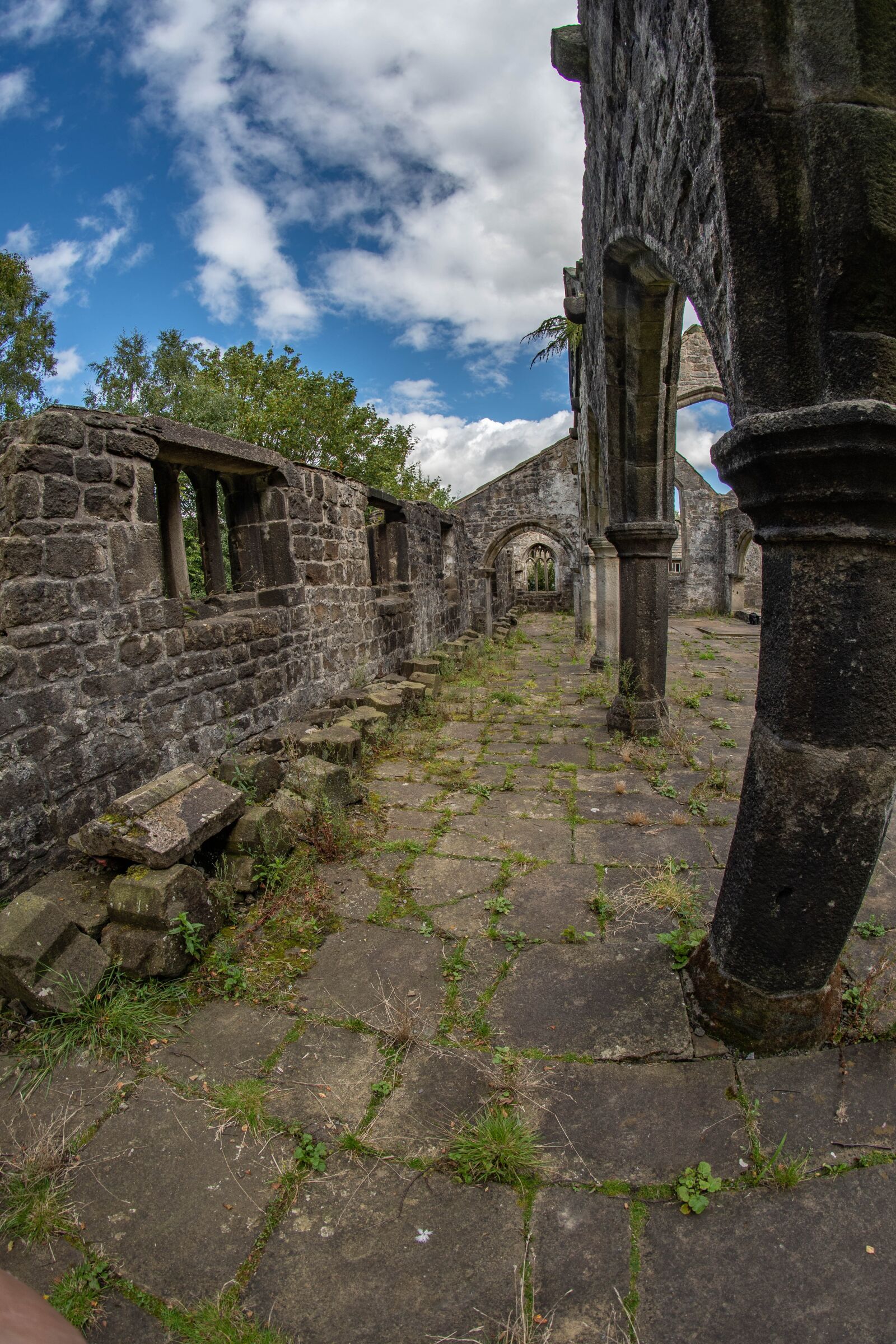 Nikon D500 sample photo. Heptonstall, fisheye, village photography