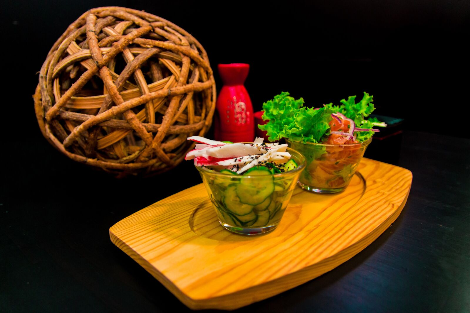 Canon EOS 700D (EOS Rebel T5i / EOS Kiss X7i) sample photo. Cucumber, salmon, japanese photography