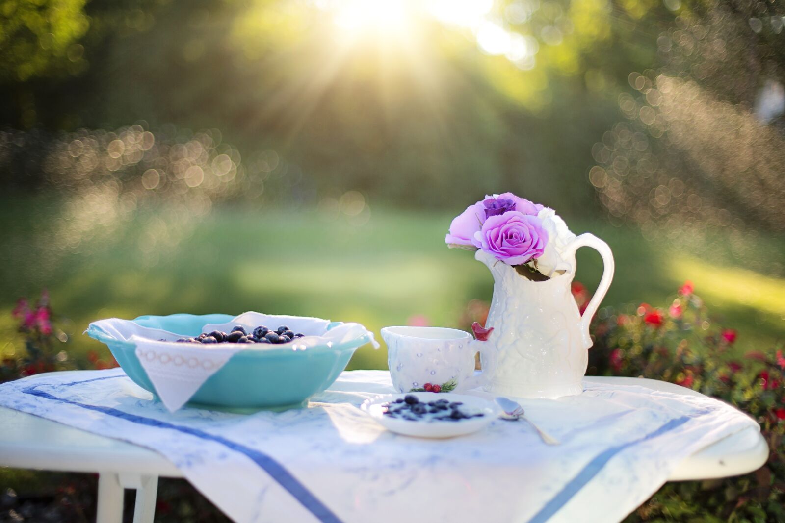 Canon EF 50mm F1.4 USM sample photo. Blueberries, dessert, breakfast photography