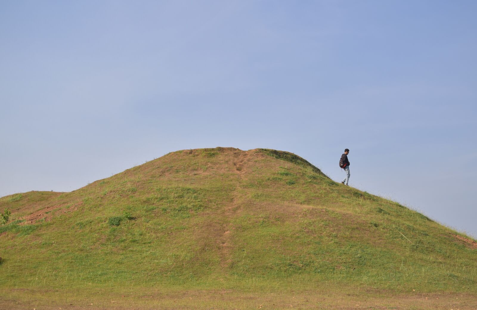 Nikon D3400 sample photo. Hill, alone, man photography