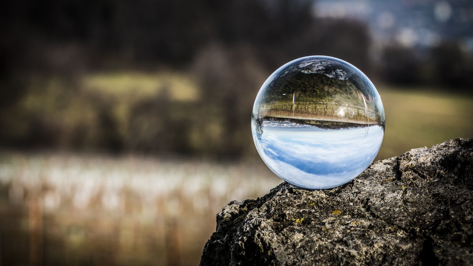 Canon EOS 70D sample photo. Glass ball, landscape, globe photography