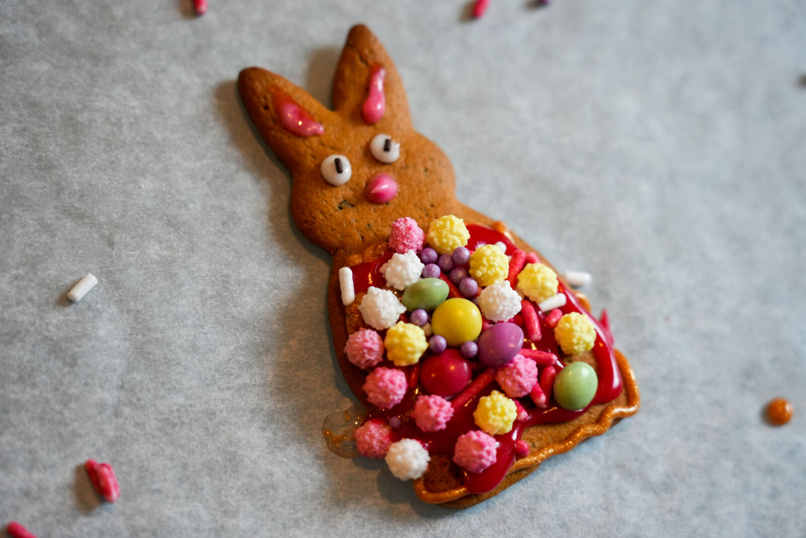 Sony a7 IV sample photo. Gingerbread bunny not feeling photography