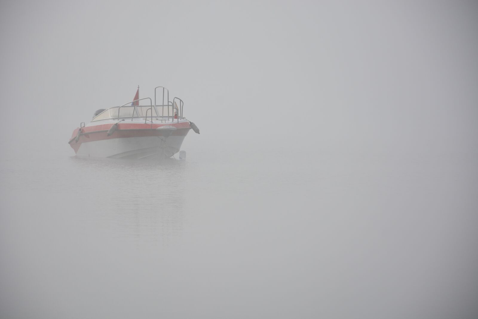 Nikon D7100 sample photo. Fog, boat, lake photography