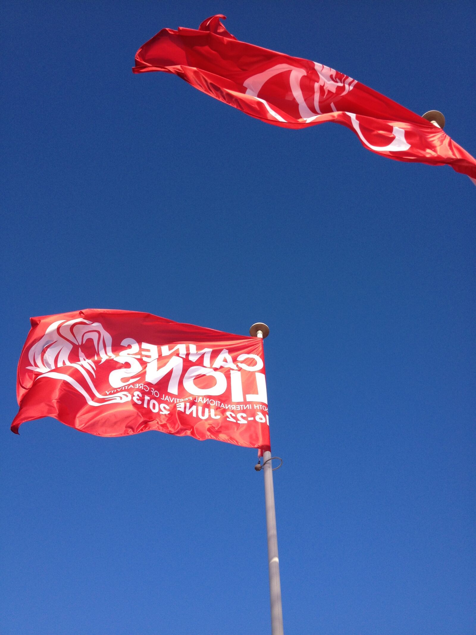 Apple iPhone 4S sample photo. Cannes, creative, flag photography
