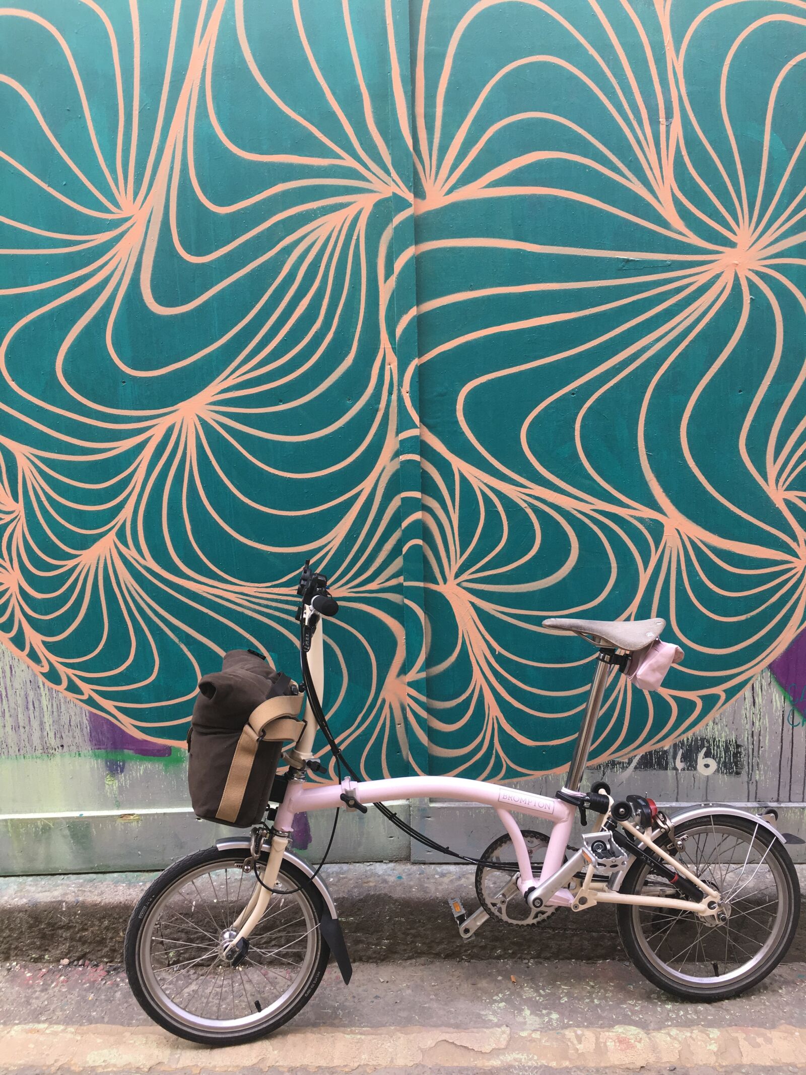 Apple iPhone 6s sample photo. Blue, brompton, cycling, fun photography