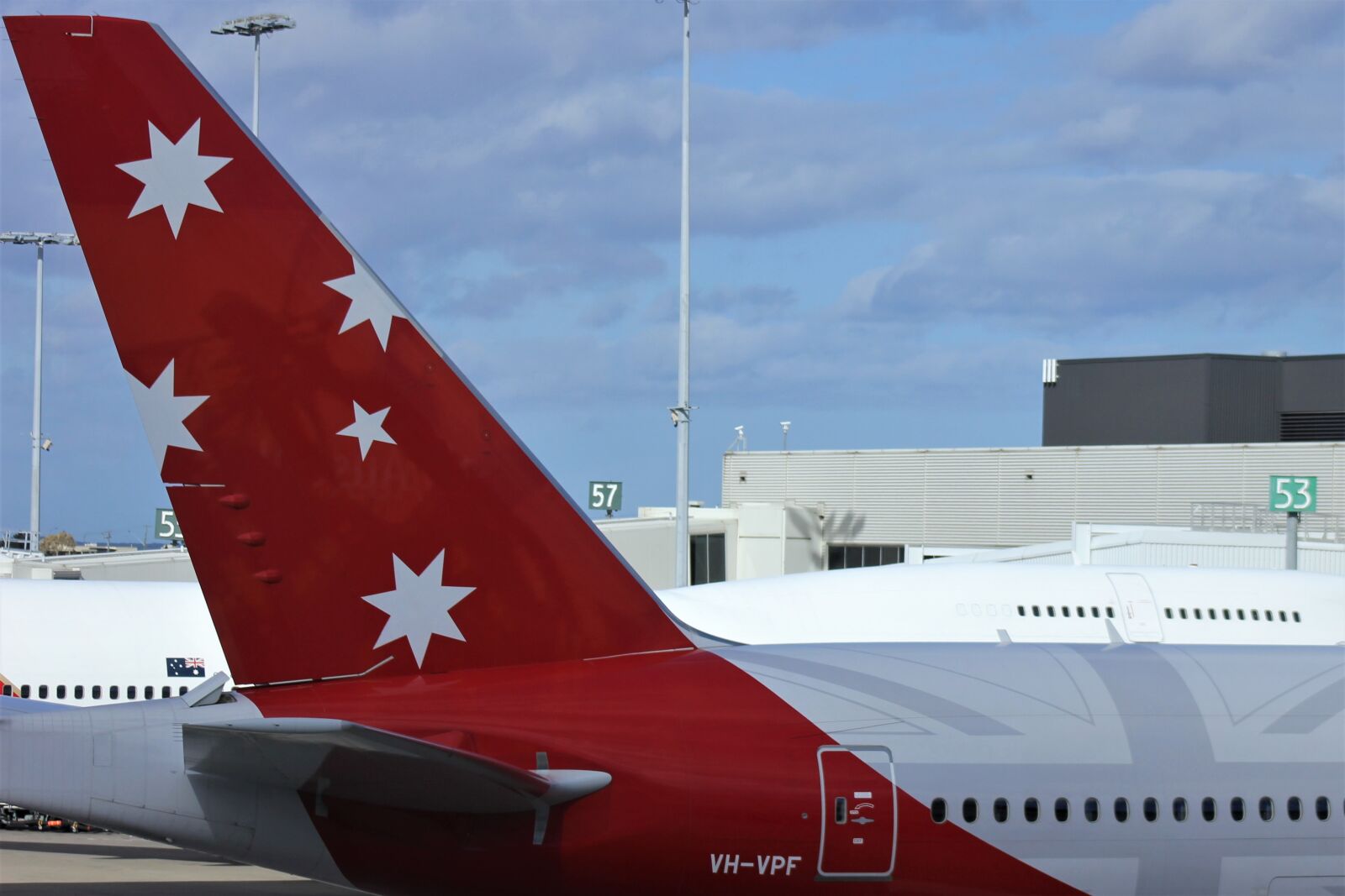 Canon EOS 60D sample photo. Virgin airlines, tail wing photography