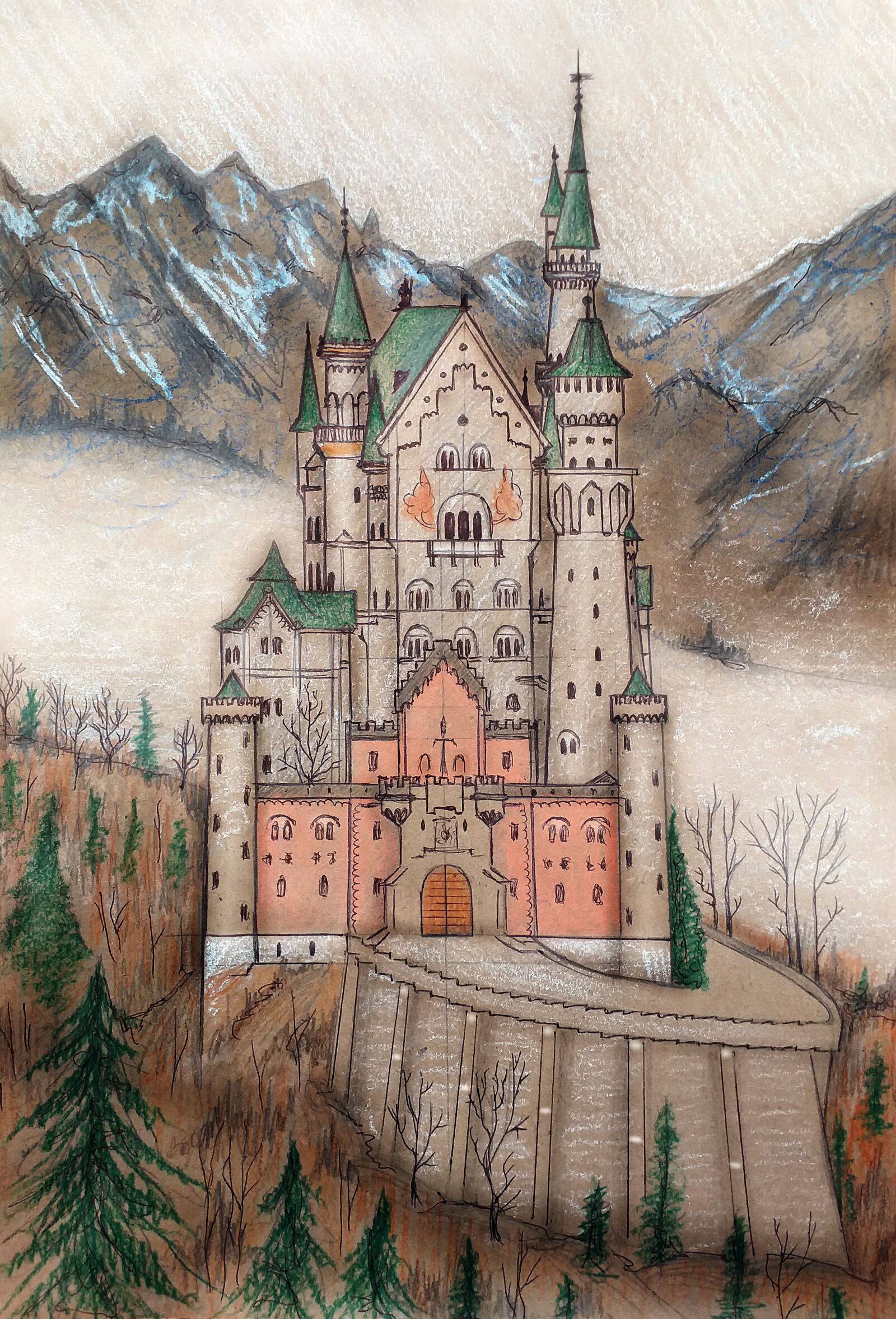 Samsung Galaxy J4+ sample photo. Neuschwanstein castle, bayern, ludwig photography