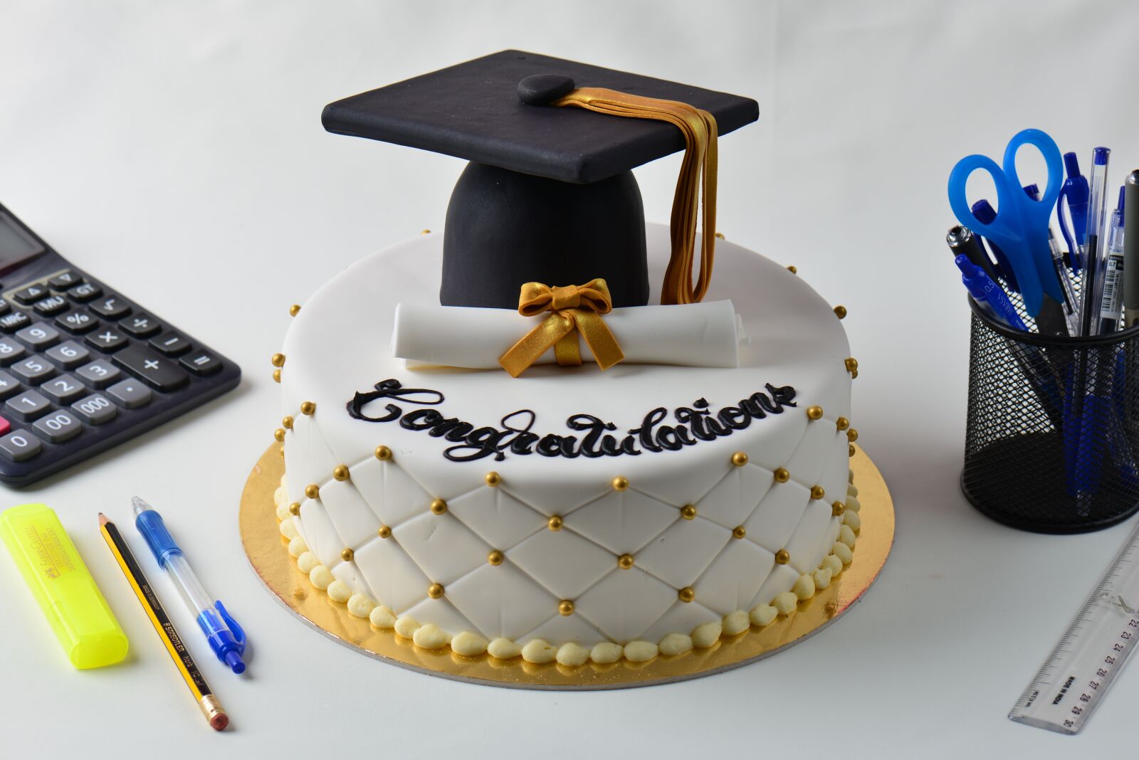 Nikon D610 sample photo. Graduation cake, cake, dessert photography