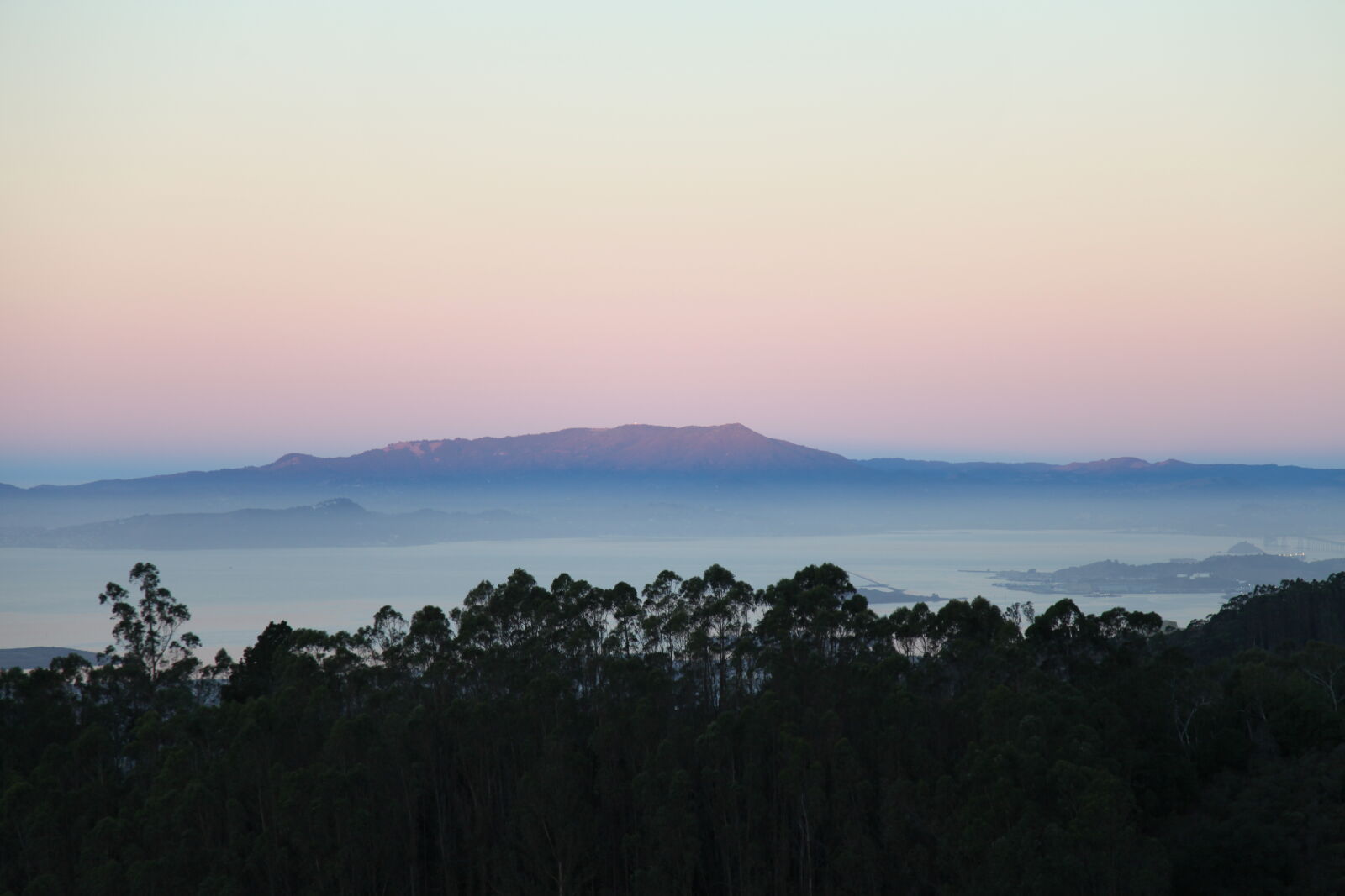 Canon EF 24-105mm F4L IS USM sample photo. Dawn, mountain, trees photography