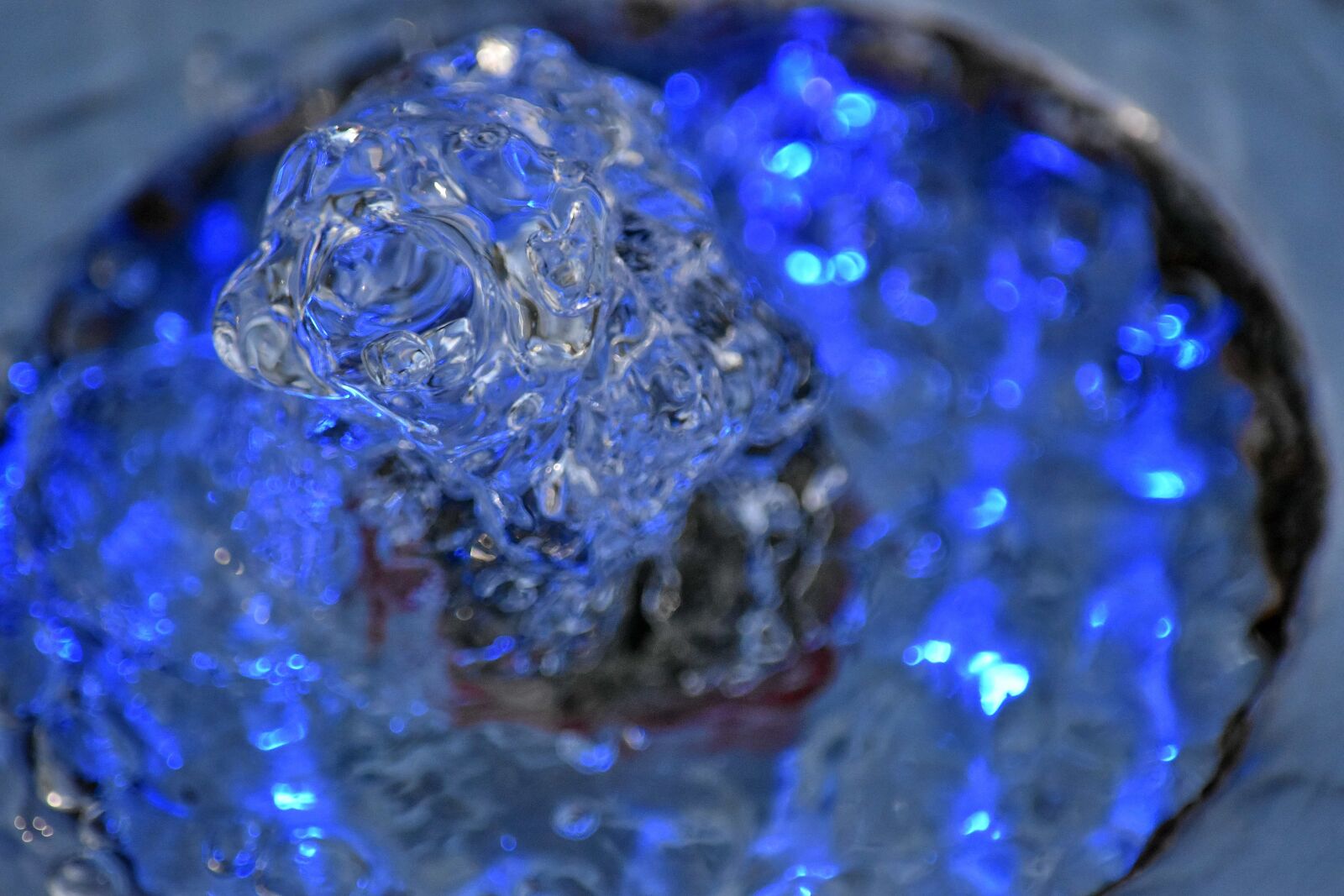 Nikon D5500 sample photo. Blue, fountain, illustration, light photography