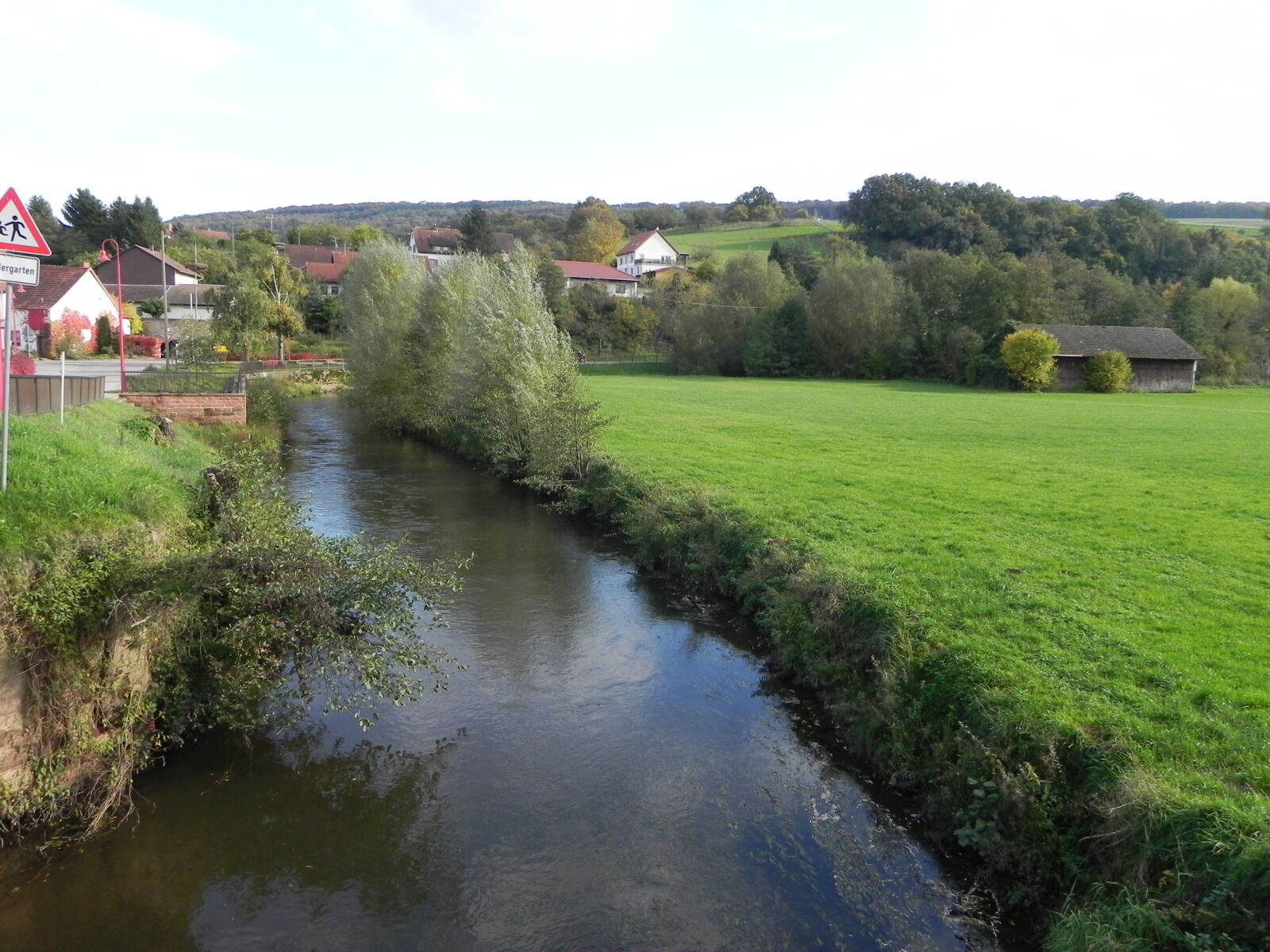 Nikon Coolpix P100 sample photo. Creek, fields, germany, small photography