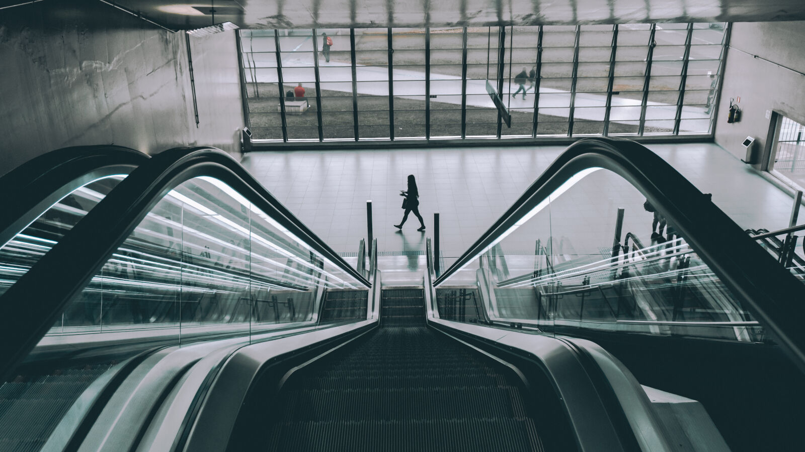 Sony a6300 sample photo. Architecture, blur, building, escalator photography