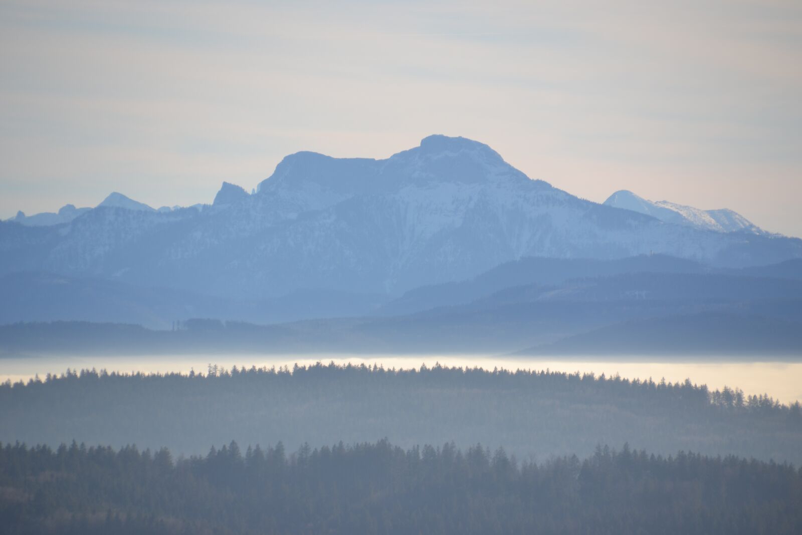 Nikon D3100 sample photo. Forest, mountains, sky photography