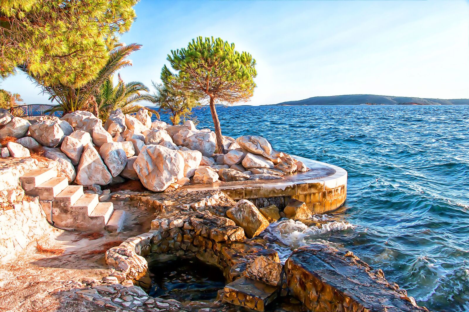 Canon EOS 70D sample photo. Wallpaper, adriatic sea, beach photography