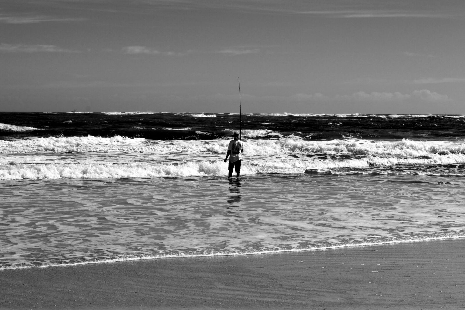 Nikon D3300 sample photo. Surf fisherman, person, landscape photography